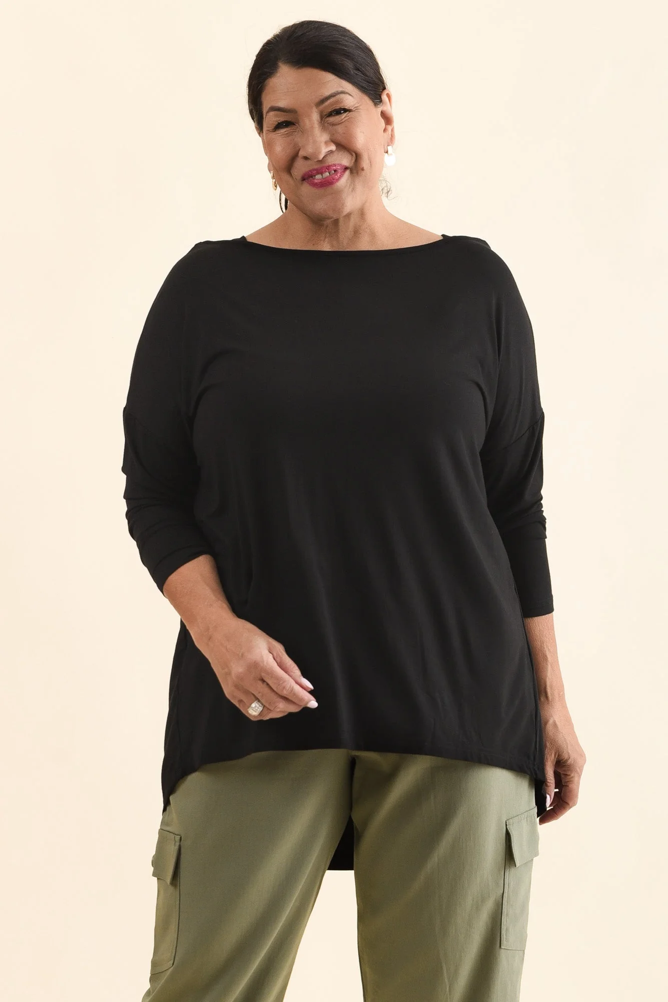 Anakin Black Hi Lo Bamboo Top - Image 8