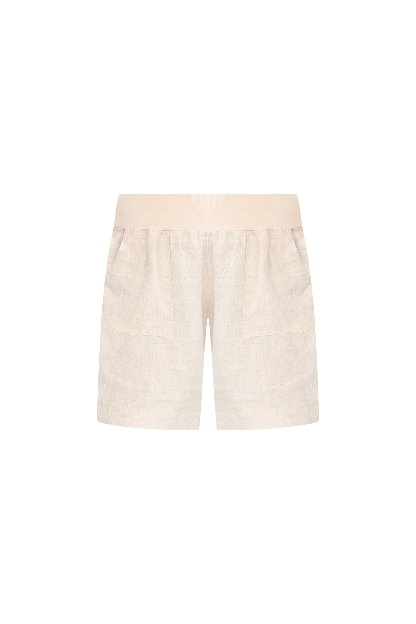 Aster Natural Linen Shorts - Image 3