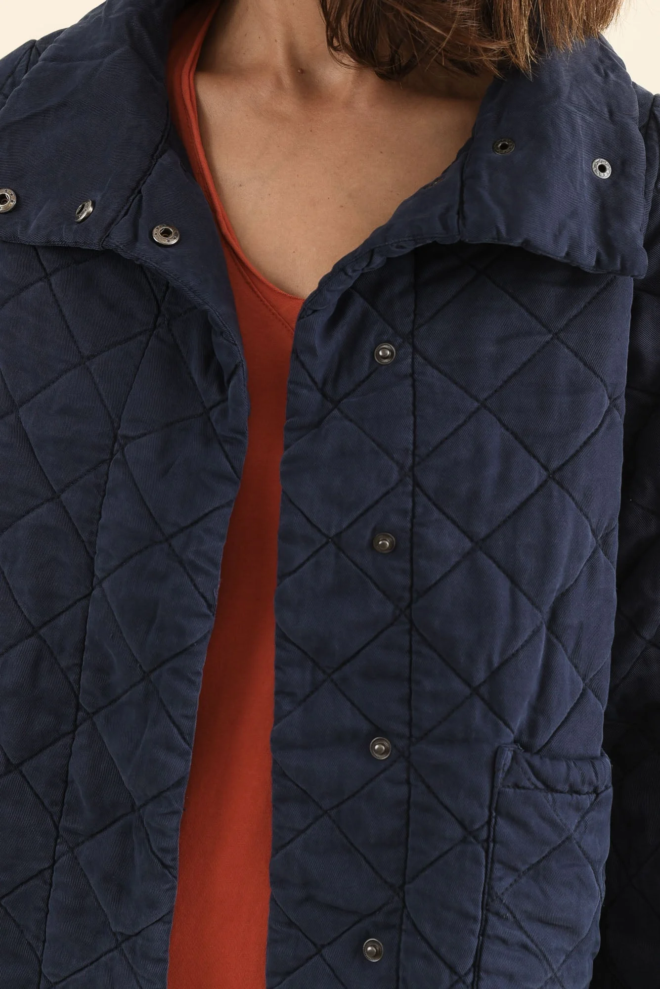 Aurora Navy Quilted Jacket - Image 5