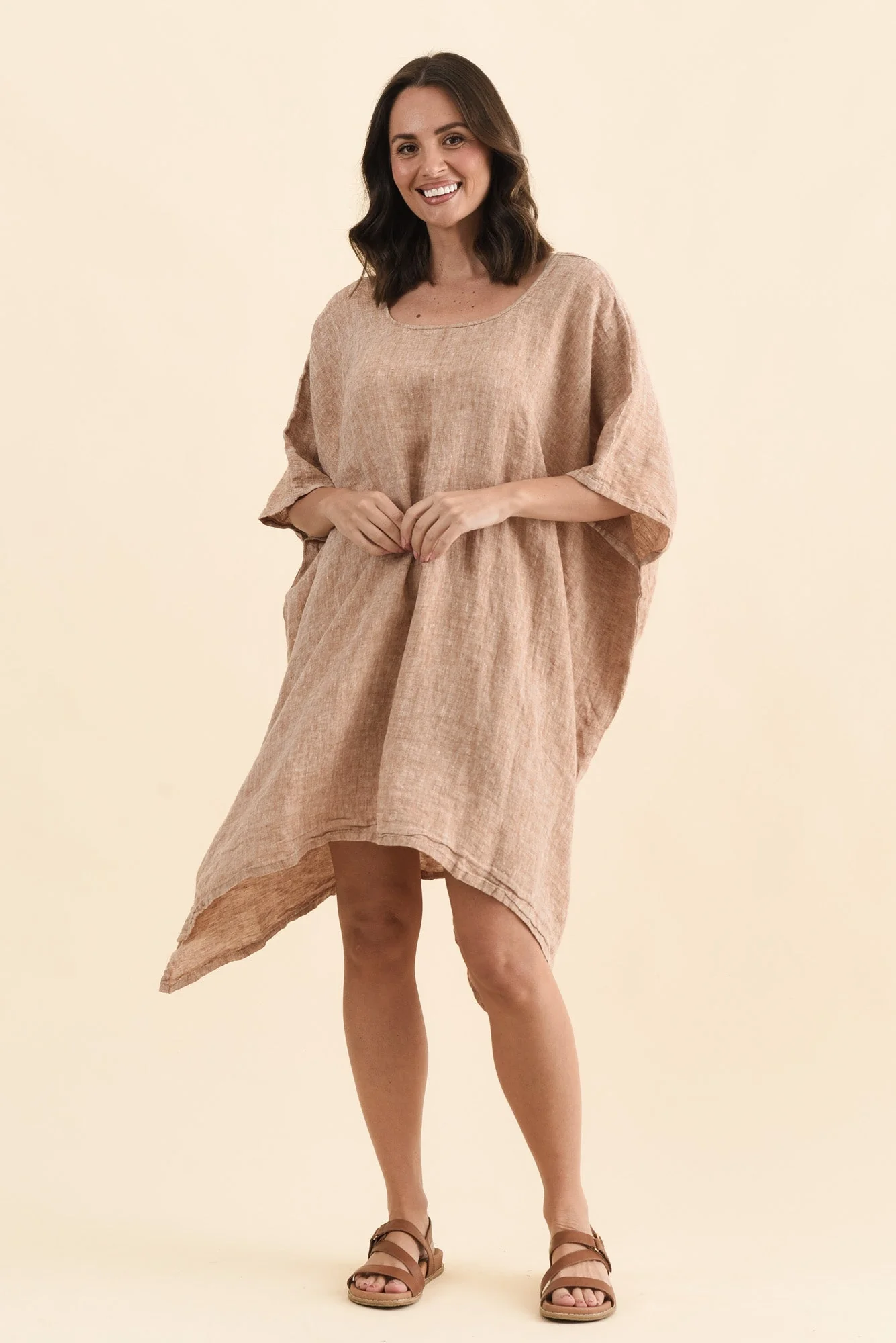 Belize Rust Linen Kaftan - Image 6
