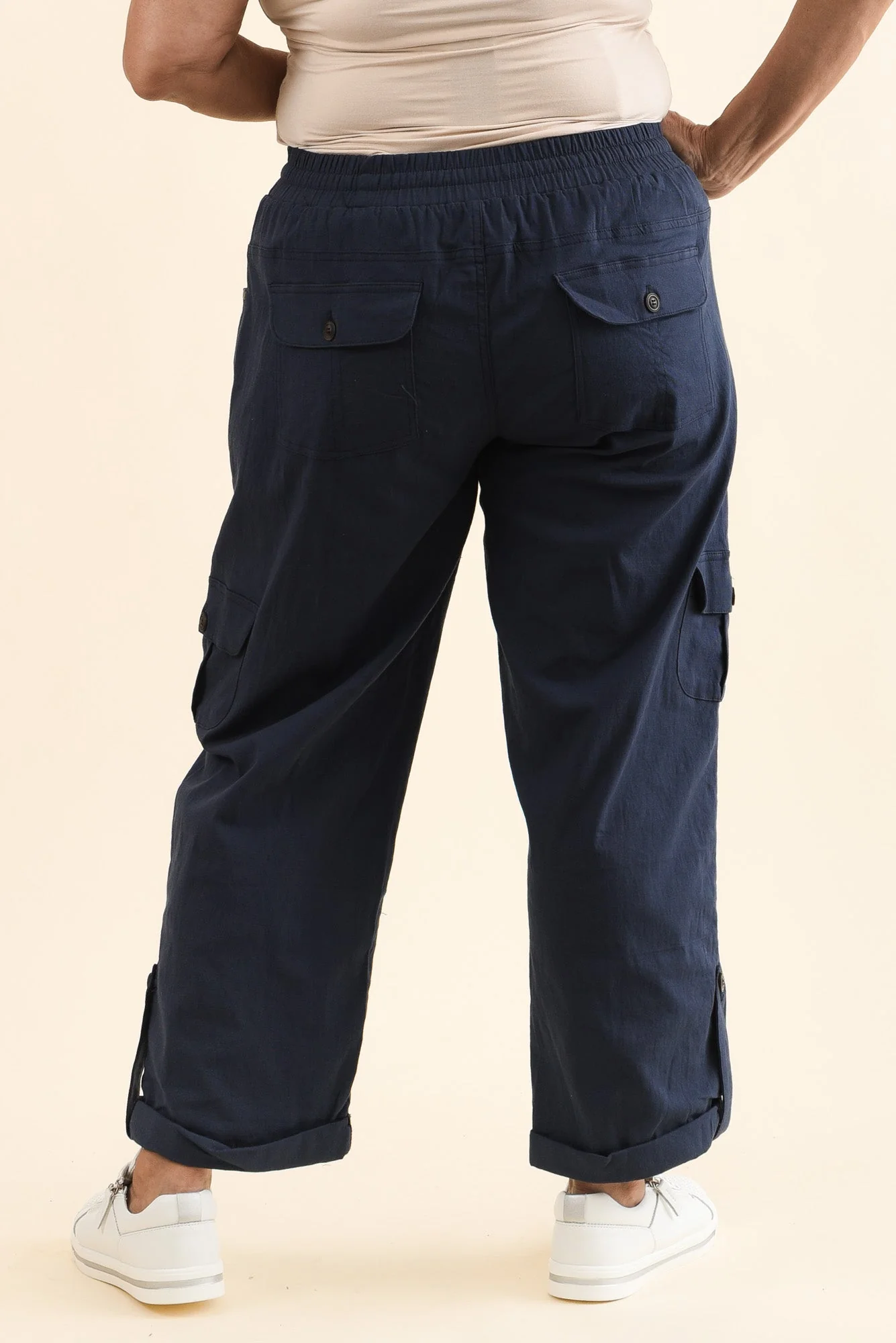 Colette Navy Cargo Pants - Image 12