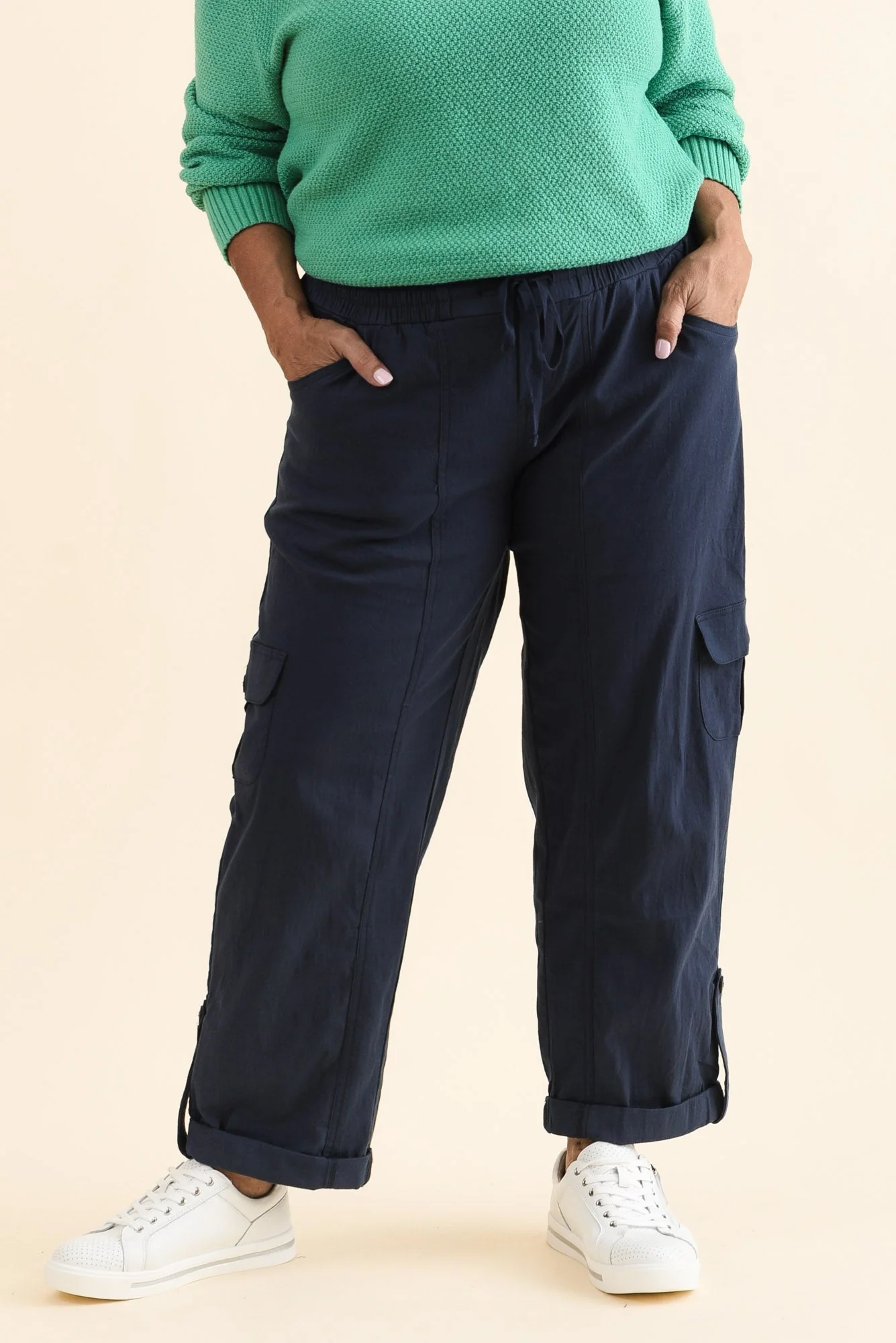 Colette Navy Cargo Pants - Image 9