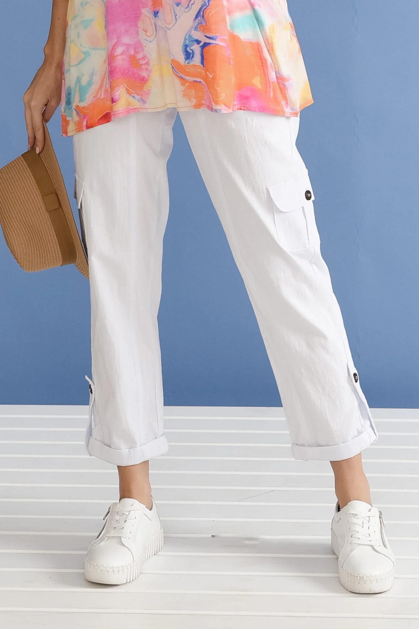 Colette White Cargo Pants - Image 8