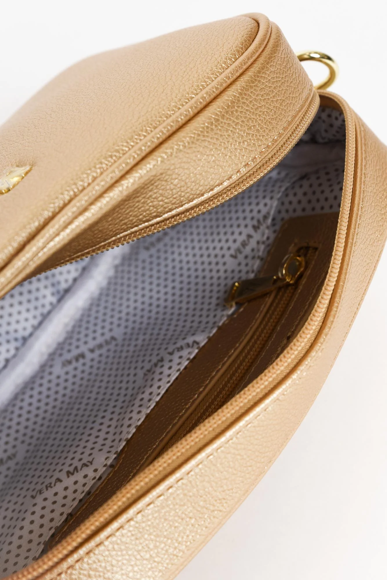 Donna Gold Crossbody Bag - Image 3