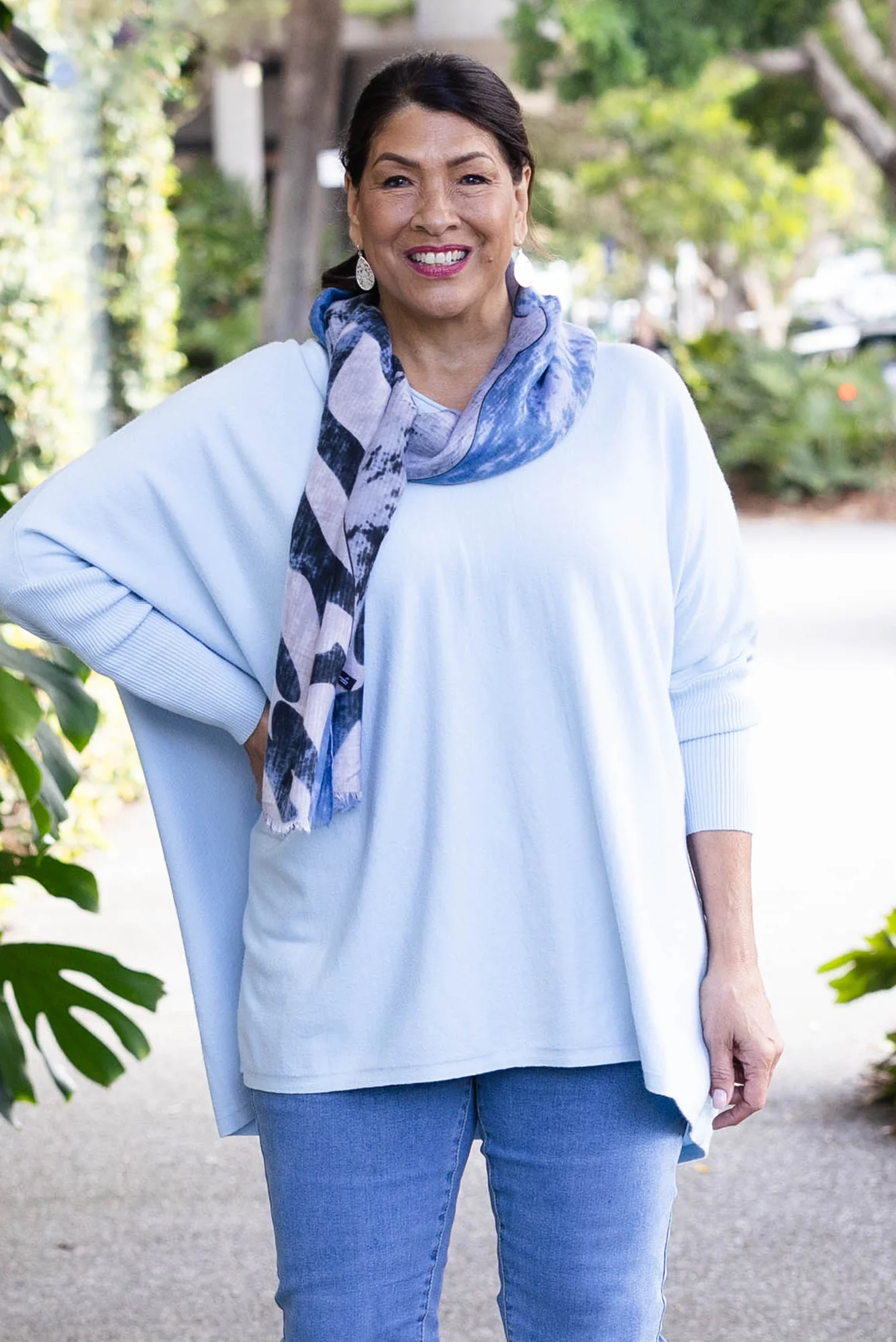 Duke Blue Abstract Scarf