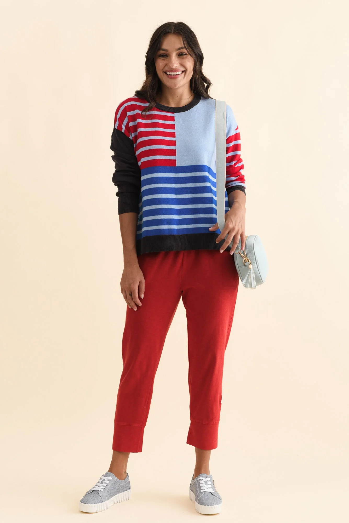 Effie Blue Stripe Knit Jumper - Image 3