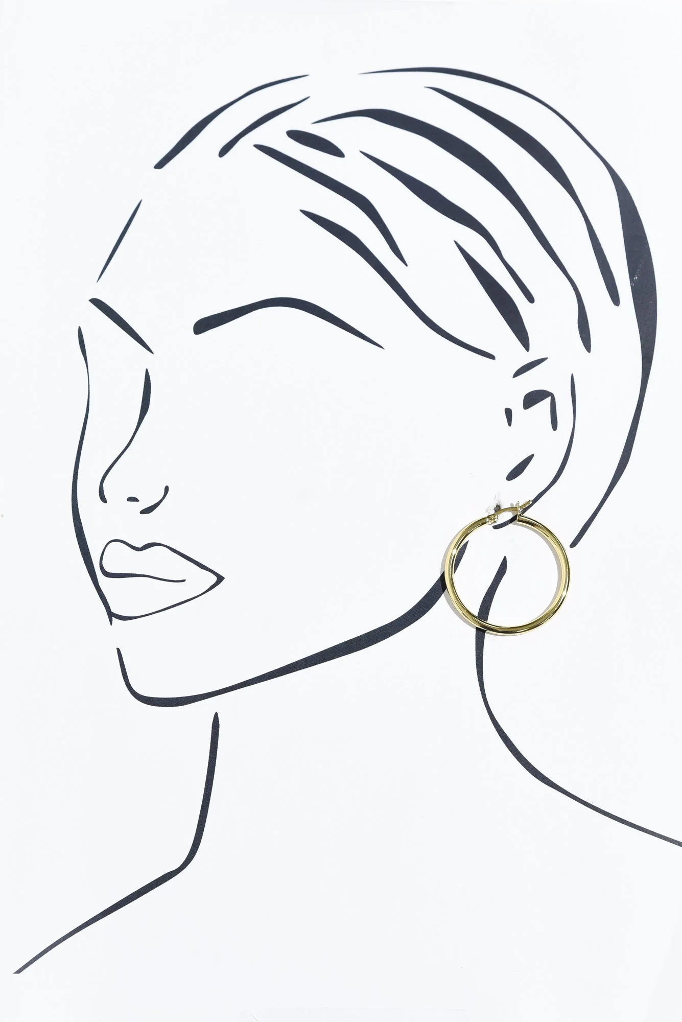 Erika Gold Hoop Earrings - Image 2