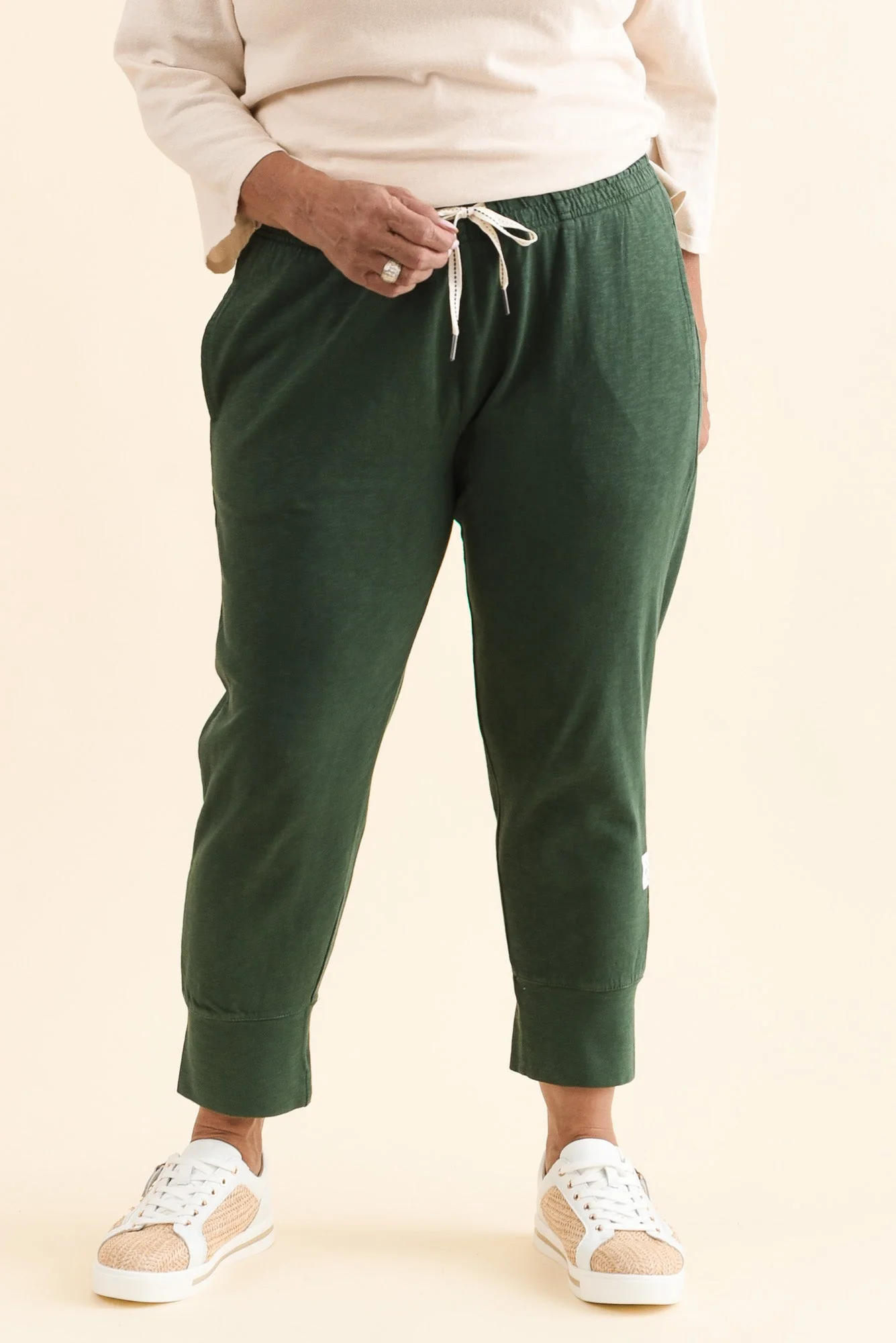 Fundamental Brunch Dark Green Cotton Sweatpants