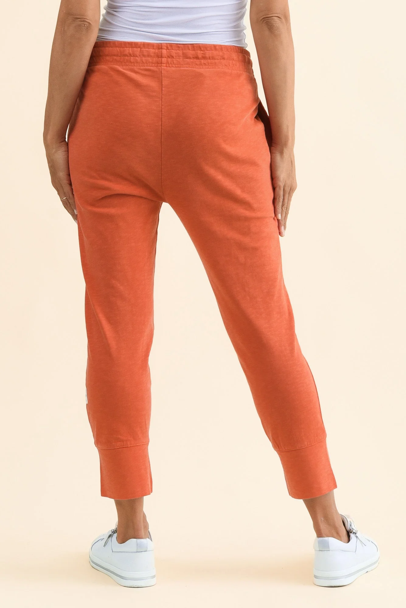 Fundamental Brunch Orange Cotton Sweatpants - Image 4