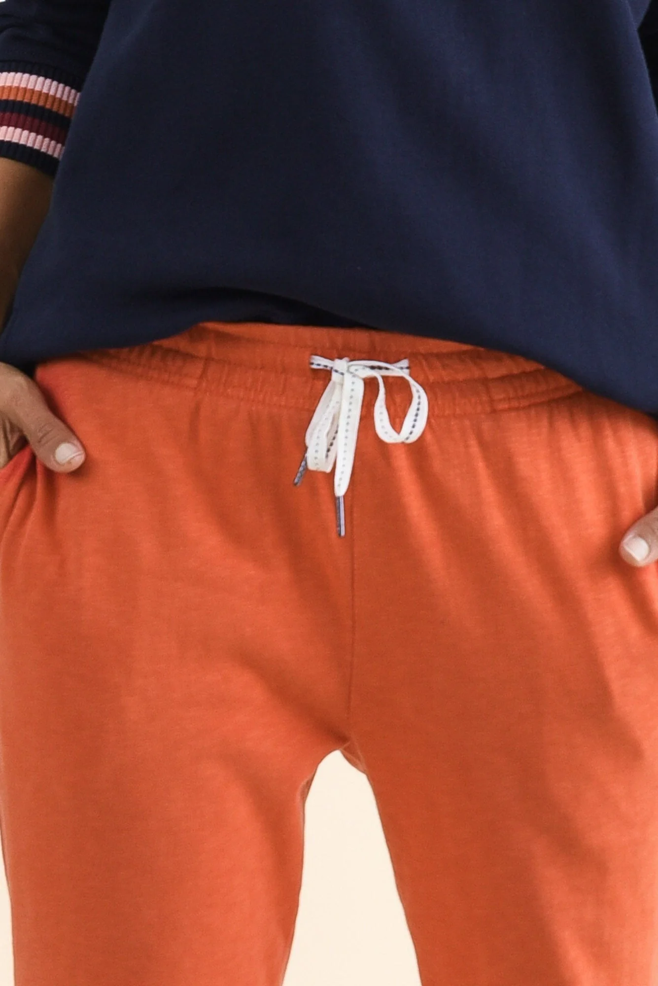 Fundamental Brunch Orange Cotton Sweatpants - Image 5