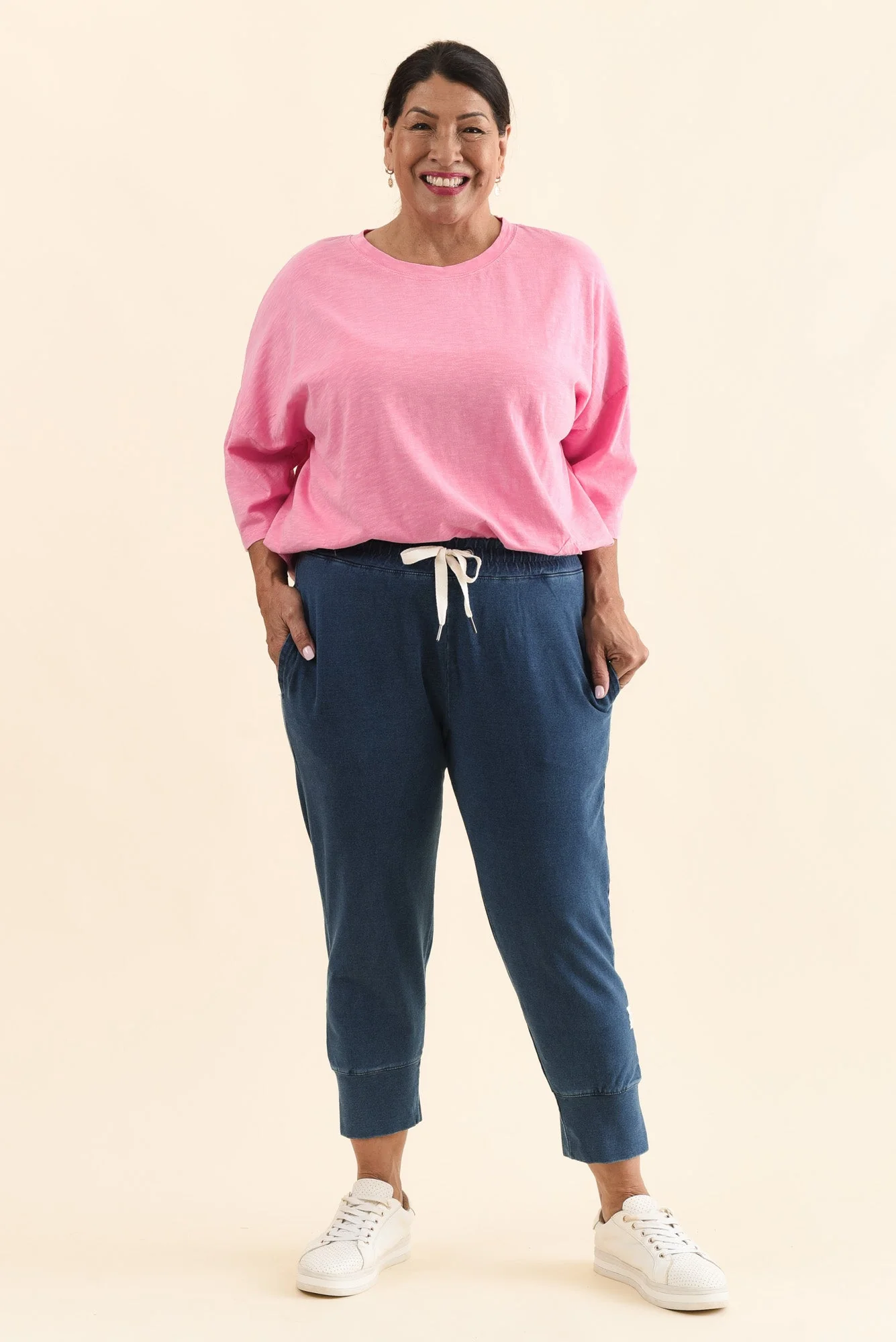 Fundamental Brunch Vintage Blue Cotton Sweatpants - Image 7