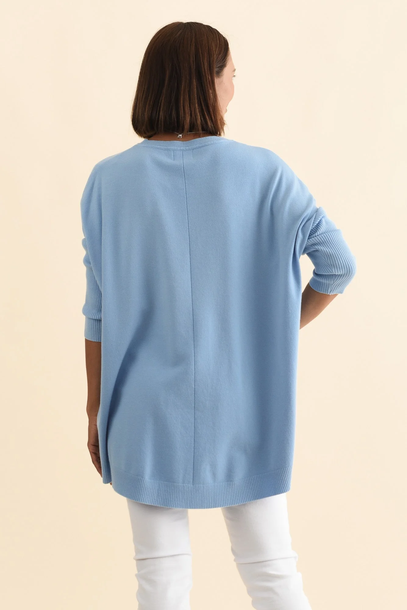 Helsinki Blue Knit Pocket Jumper - Image 4