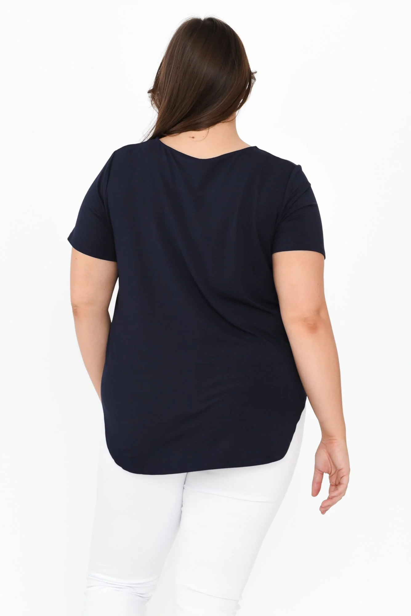 Janis Navy Bamboo Tee - Image 10