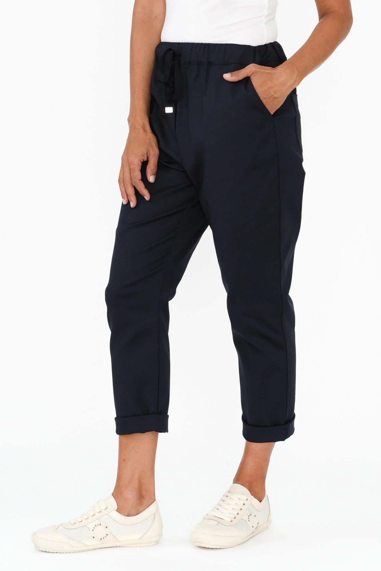 Kenzie Navy Drawstring Pants - Image 5