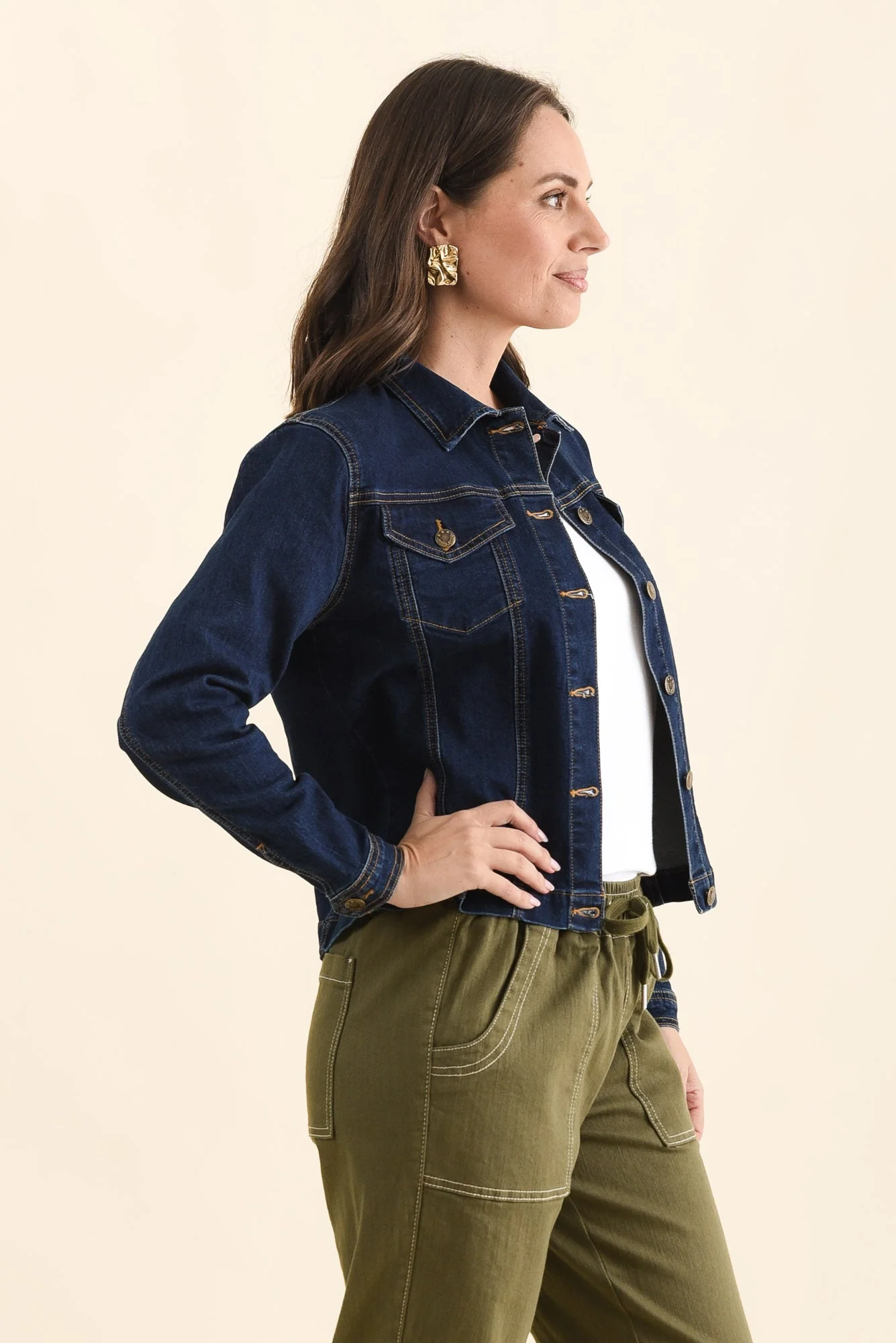 Kimbra Blue Denim Stretch Jacket - Image 3