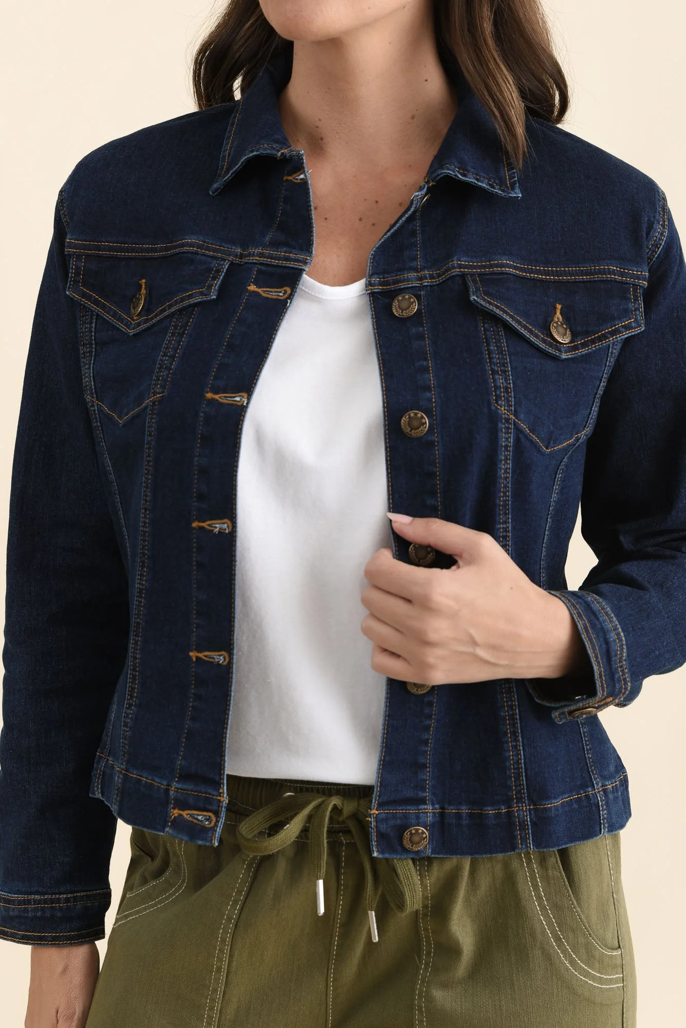 Kimbra Blue Denim Stretch Jacket - Image 5