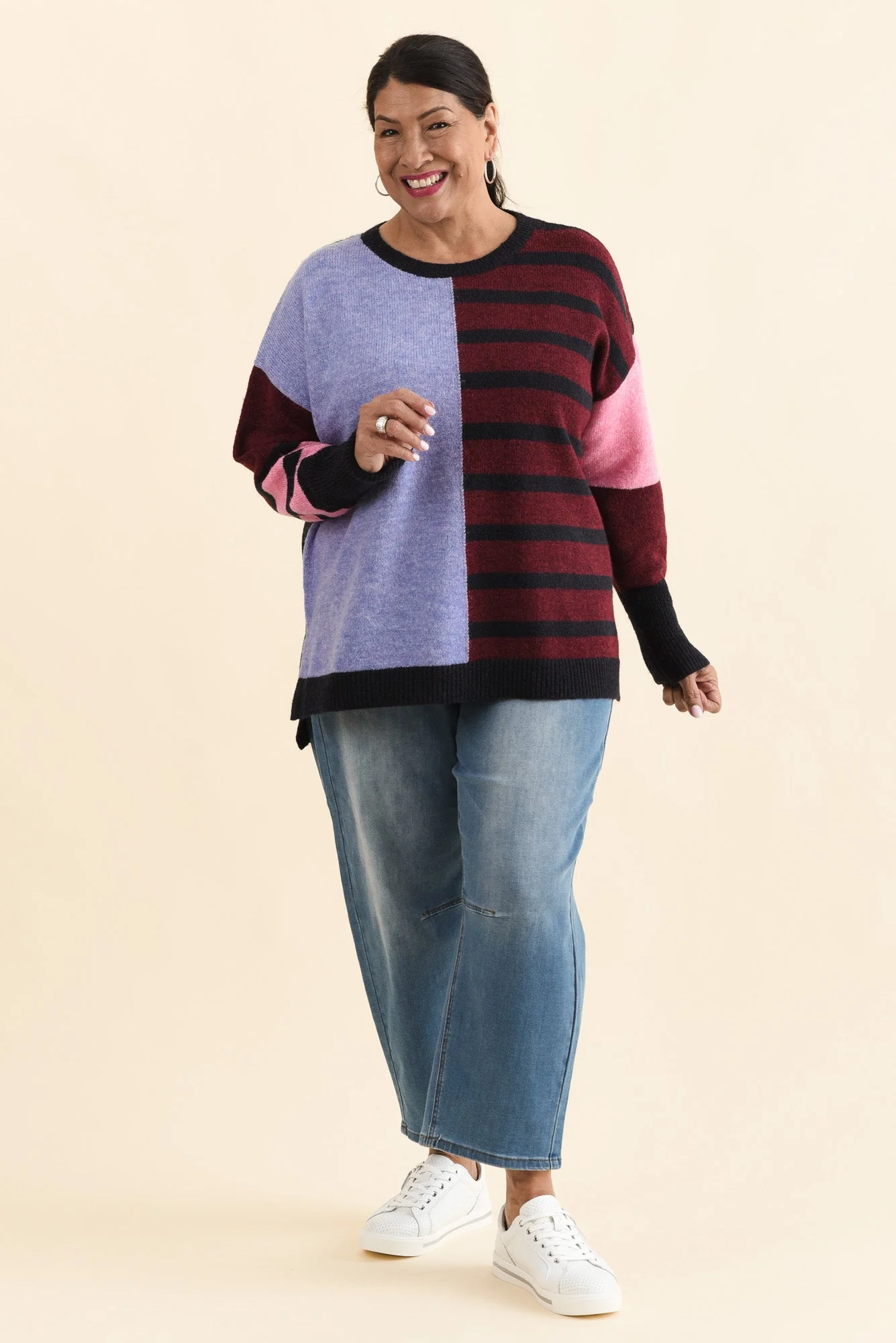 Kit Red Splice Knit Jumper - Image 6