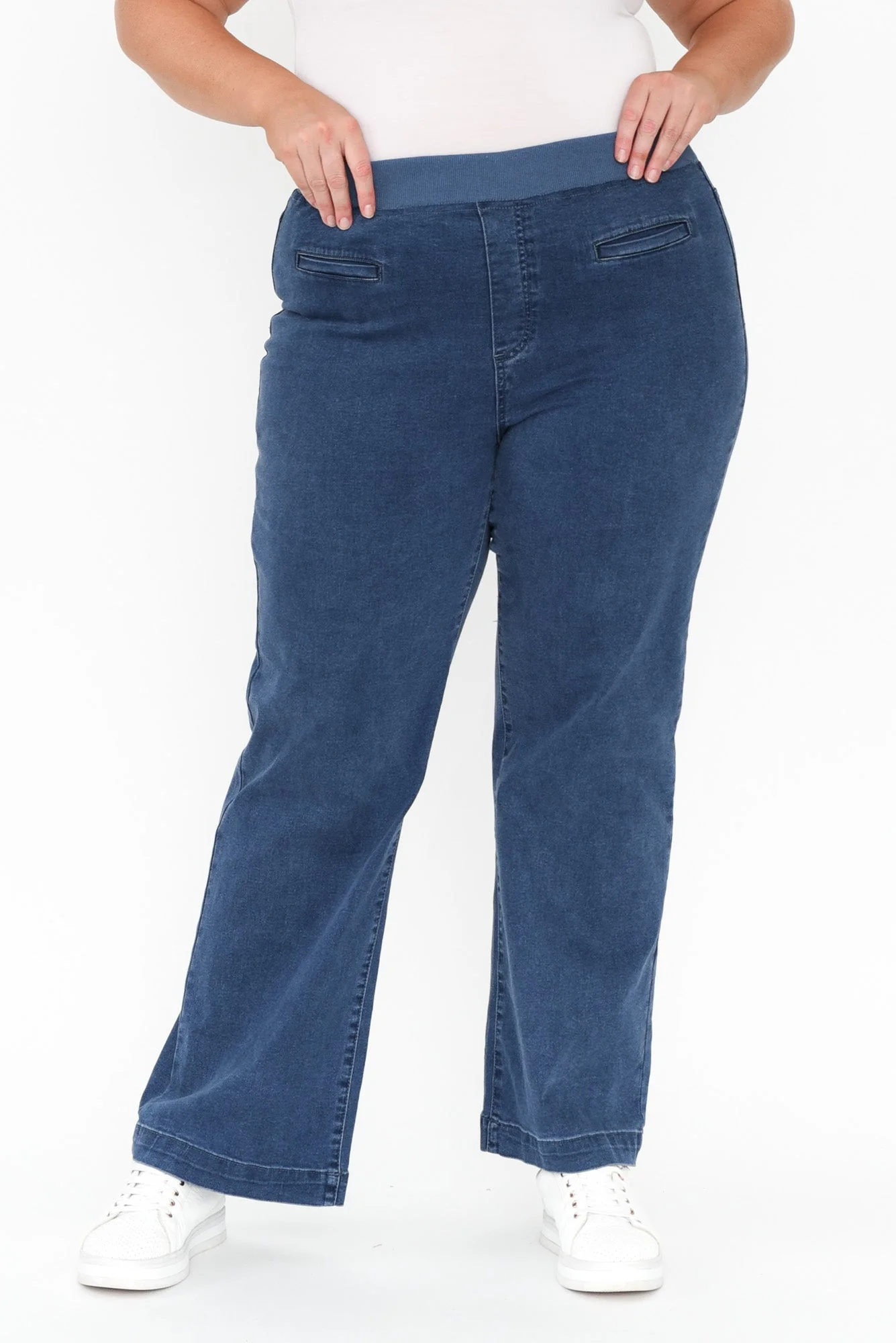 Maddy Blue Straight Leg Jeans - Image 13