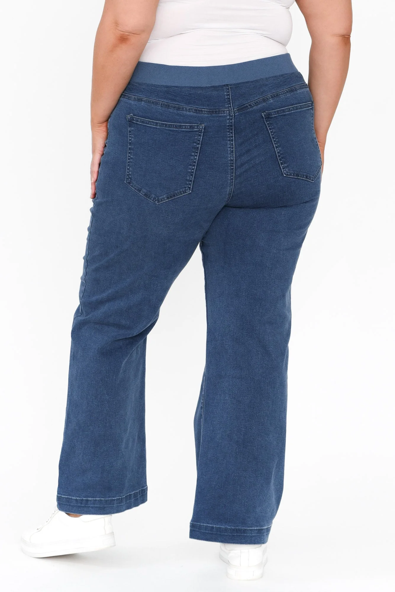 Maddy Blue Straight Leg Jeans - Image 16