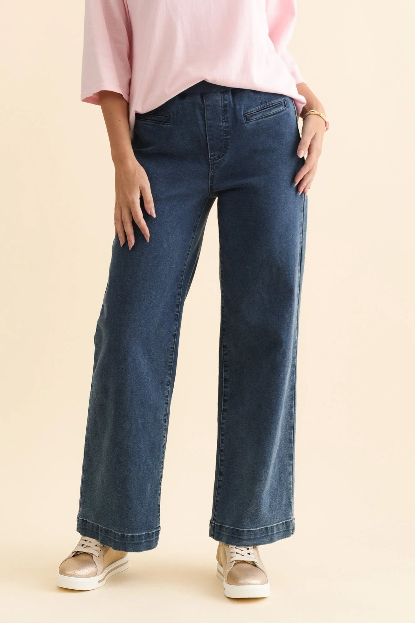 Maddy Blue Straight Leg Jeans - Image 3