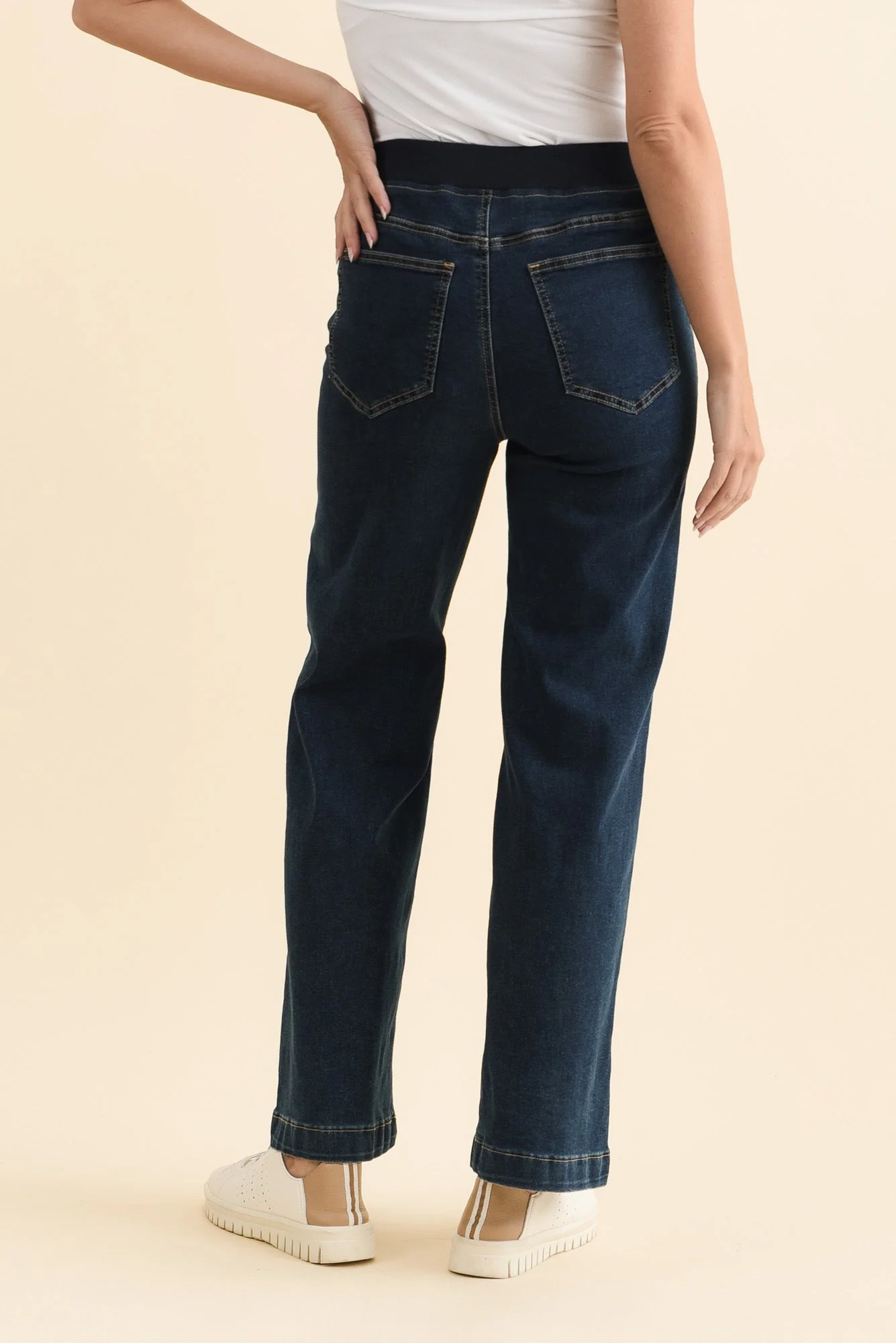 Maddy Dark Blue Straight Leg Jeans - Image 6