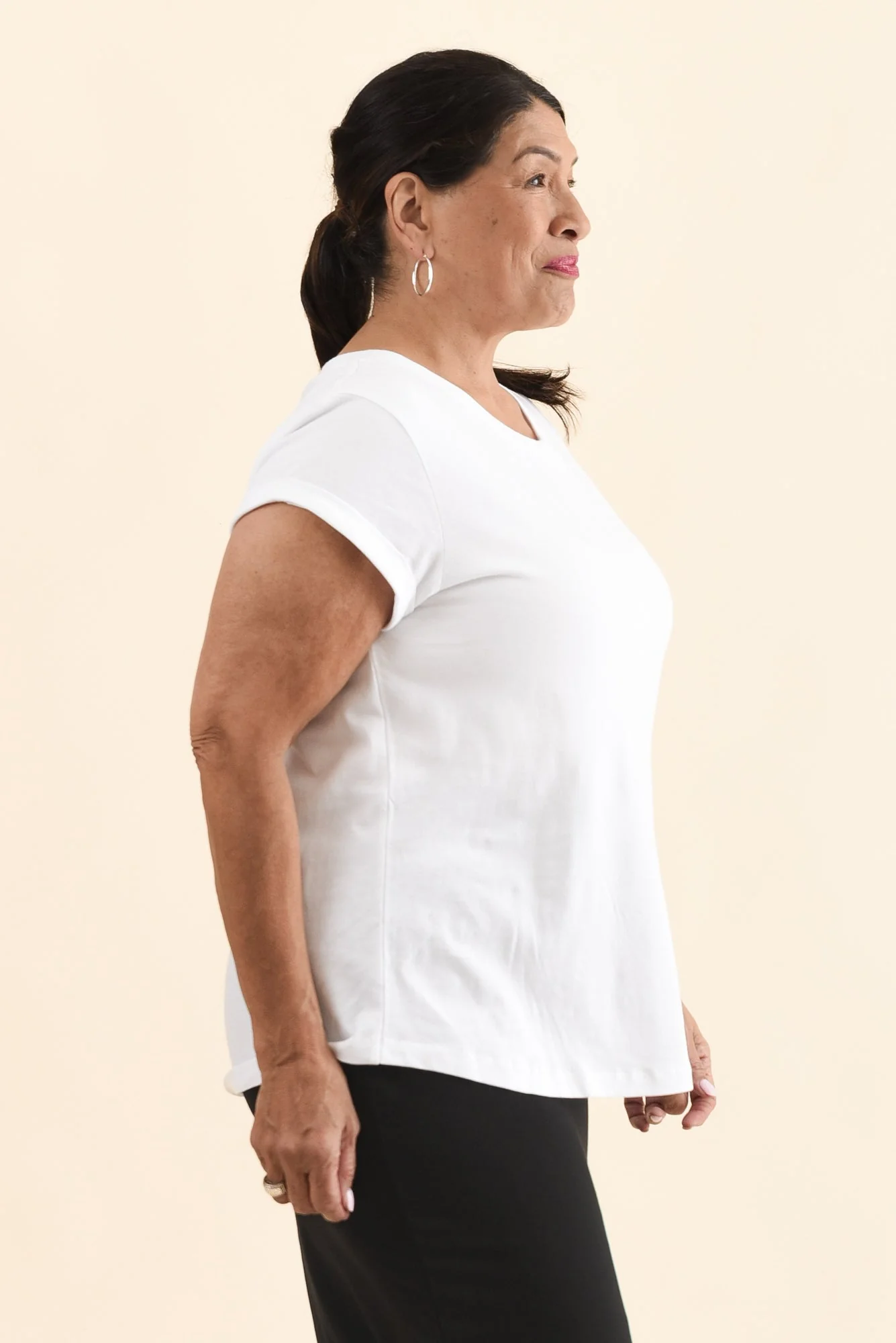 Manly White Cotton Tee - Image 10