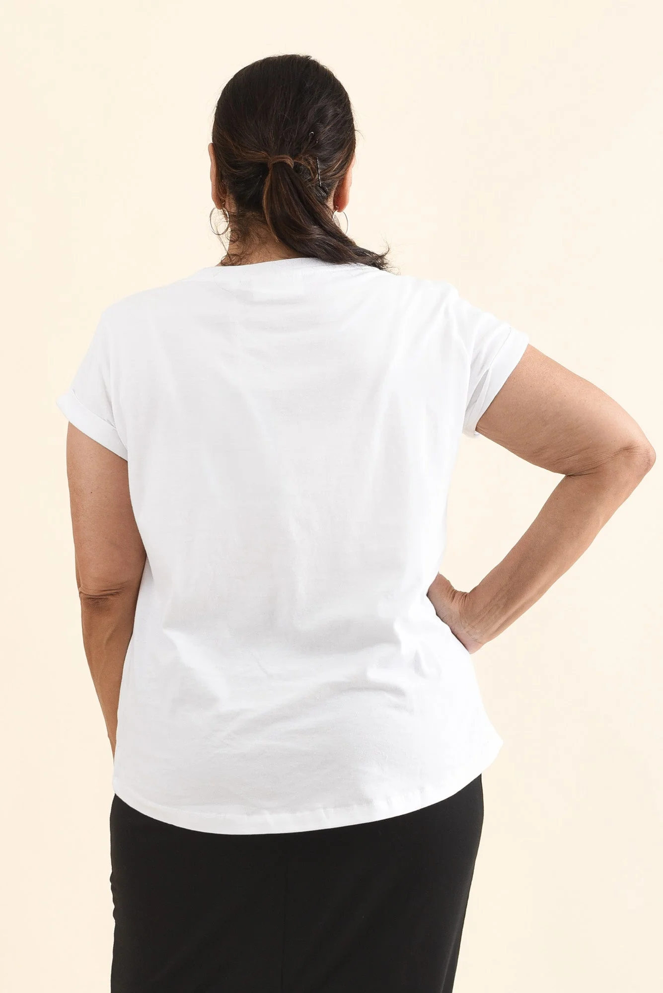 Manly White Cotton Tee - Image 11