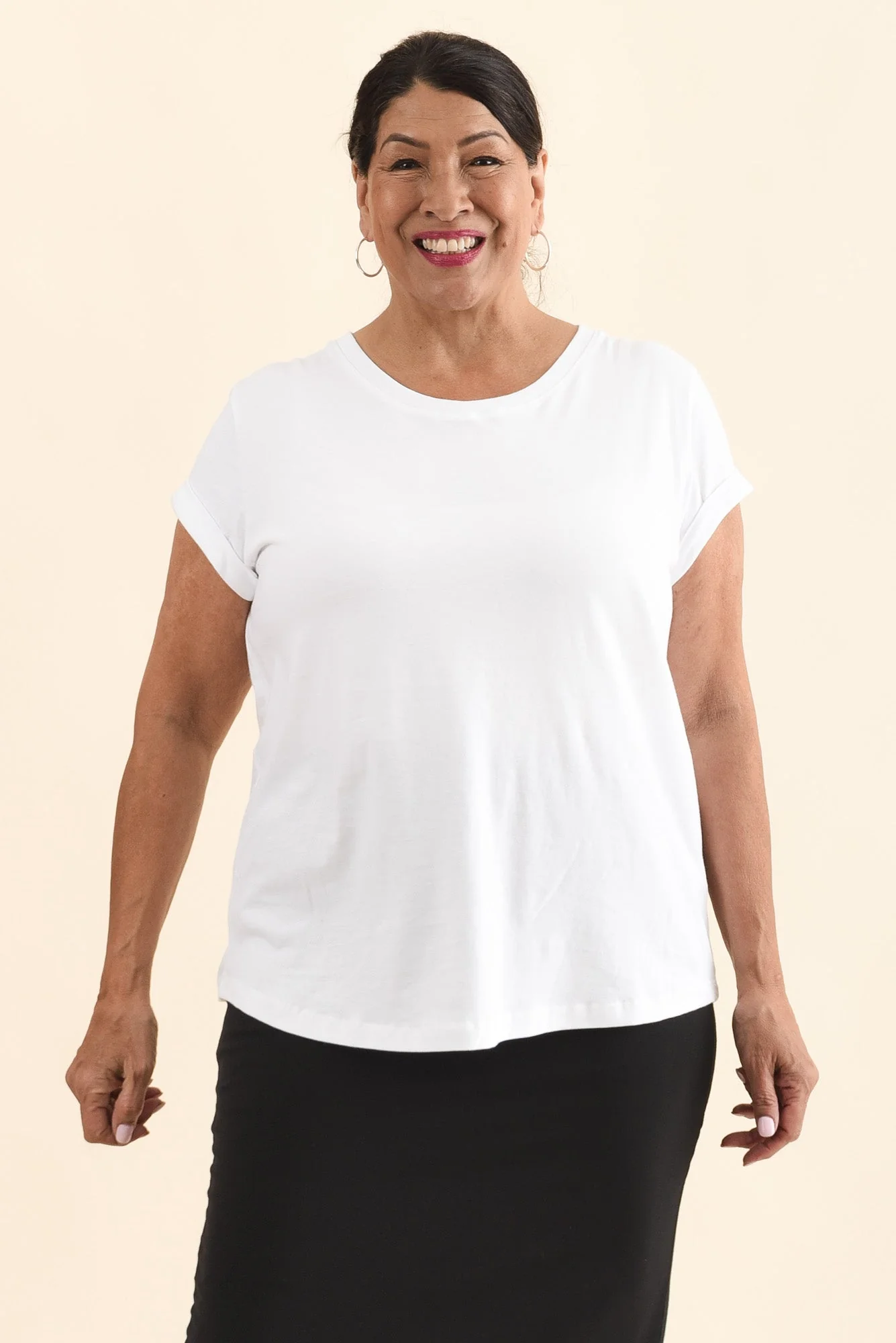 Manly White Cotton Tee - Image 8