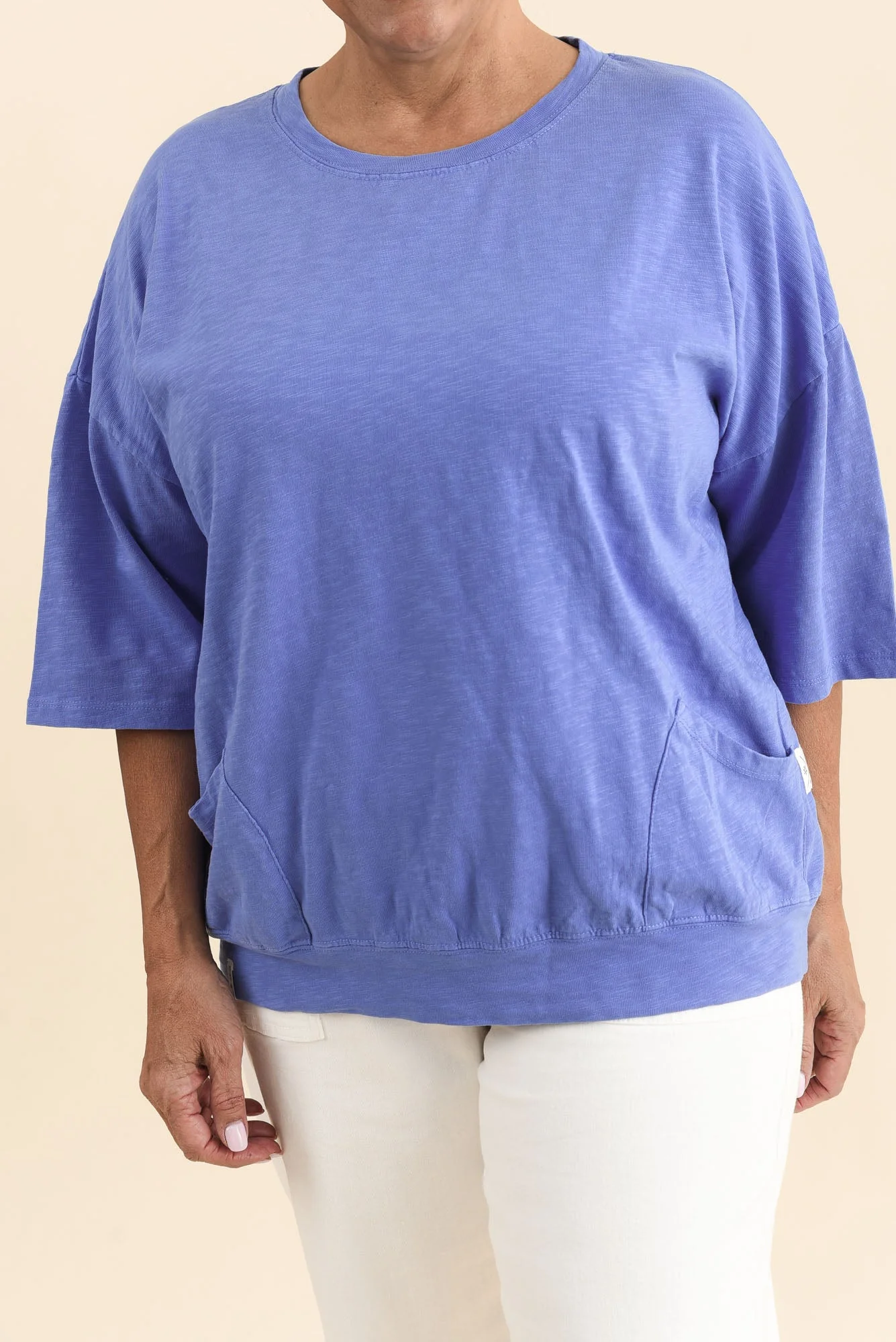 Mazie Blue Cotton Sweat - Image 5