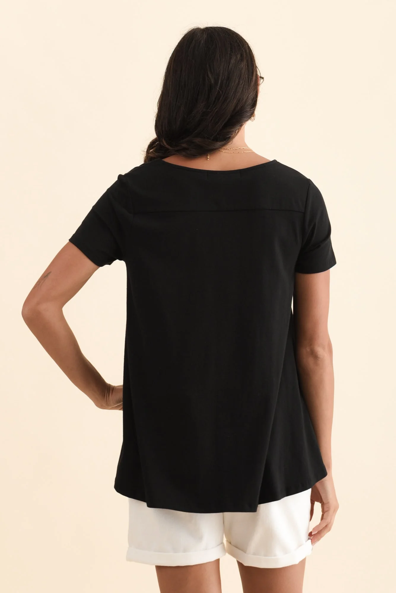 Montreal Black Cotton Tee - Image 5