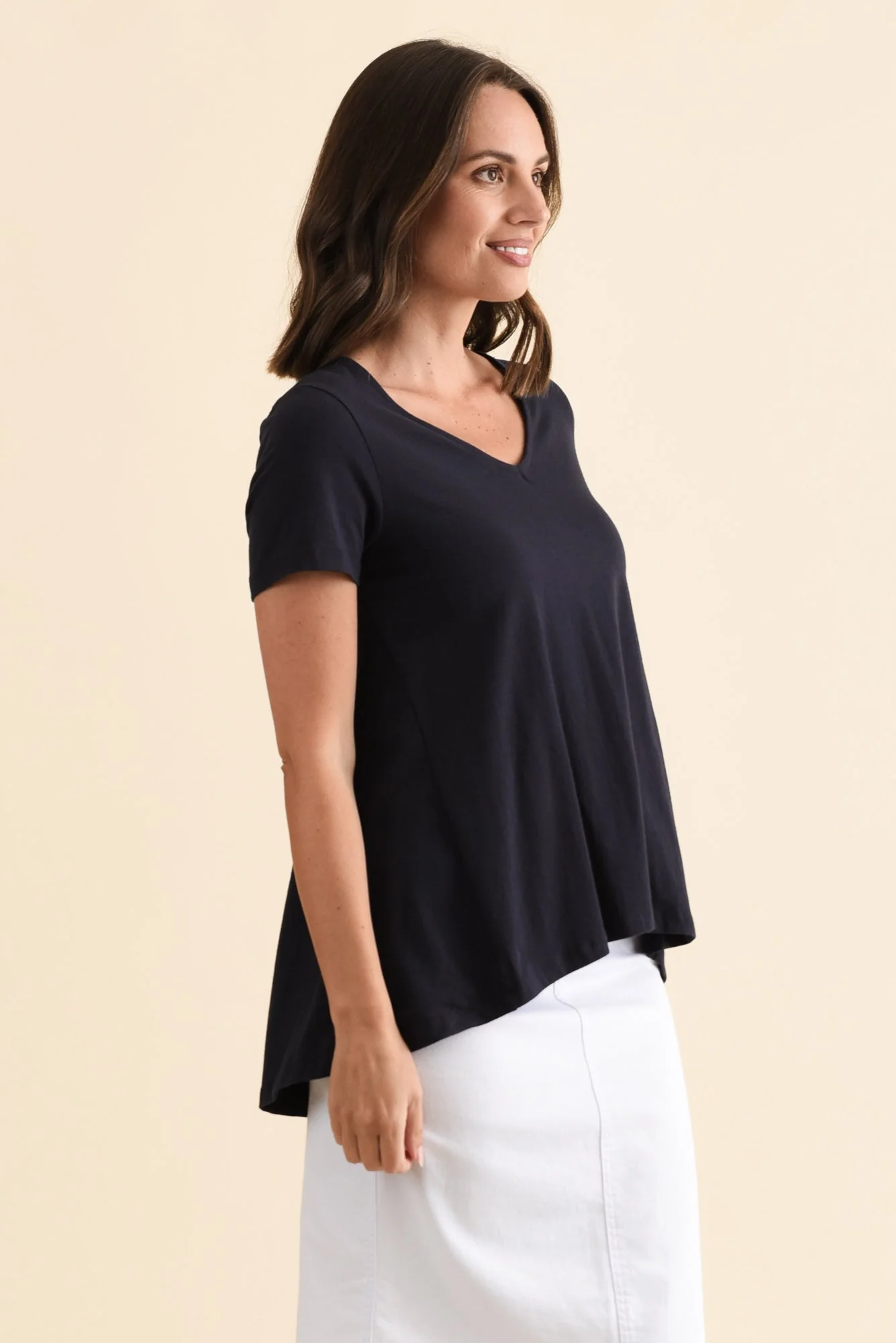 Montreal Navy Cotton Tee - Image 3