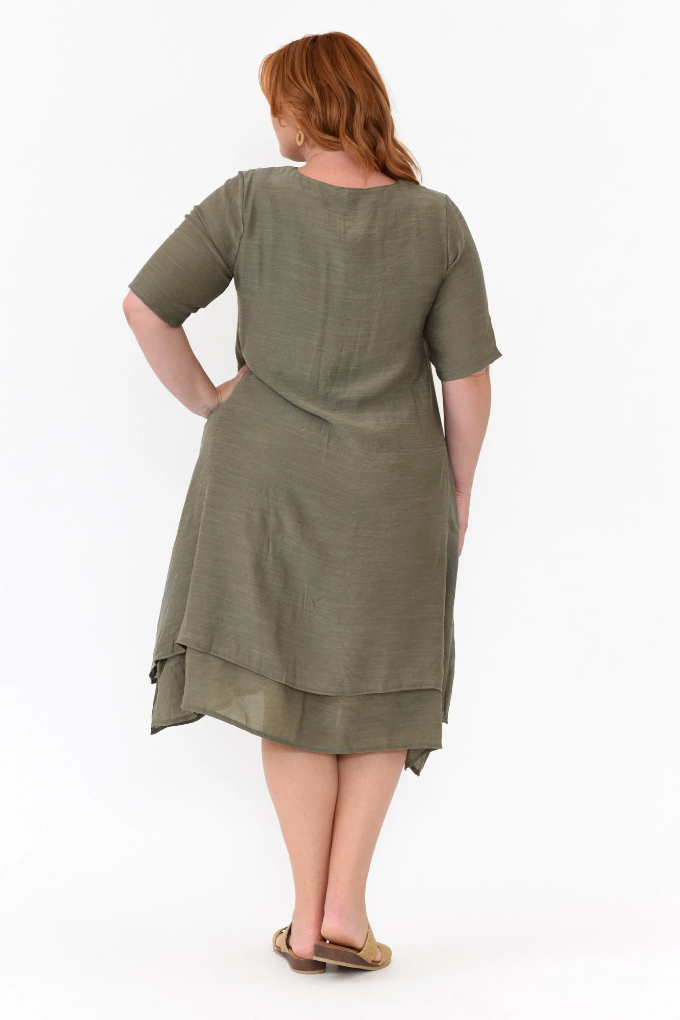Nala Khaki Layers Dress - Image 10