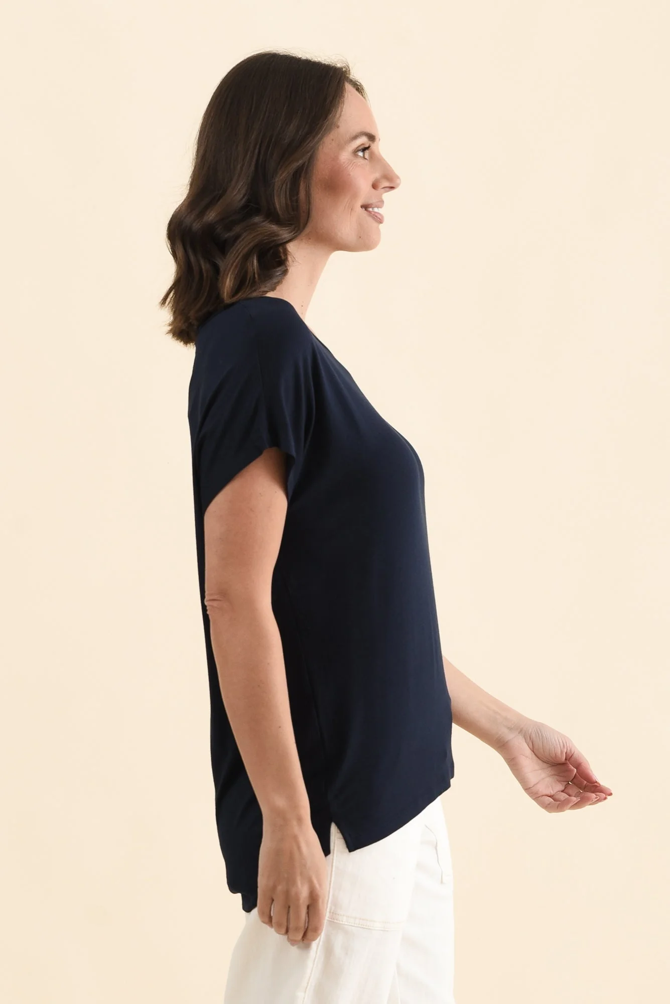 Newton Navy Drape Tee - Image 3