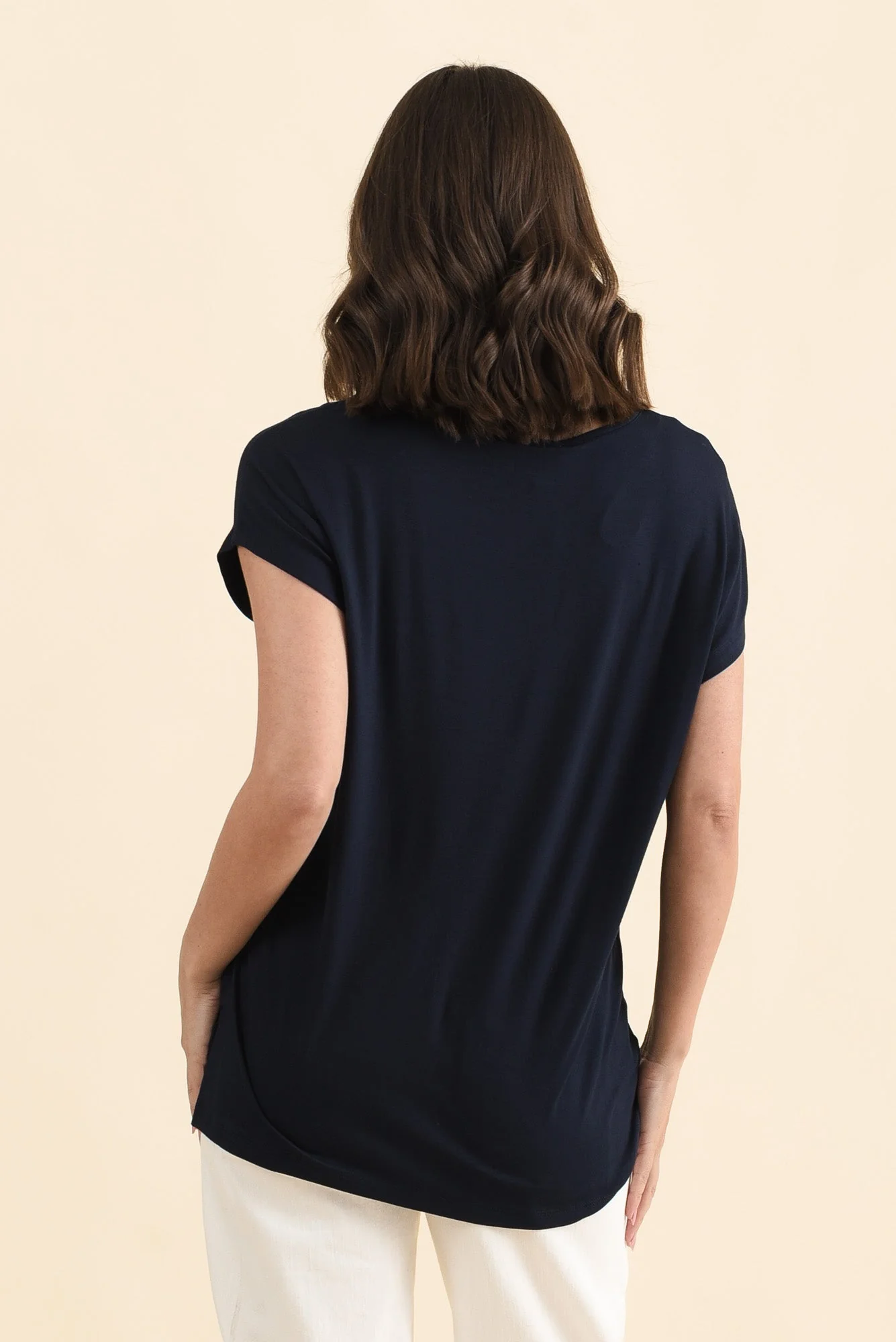 Newton Navy Drape Tee - Image 4