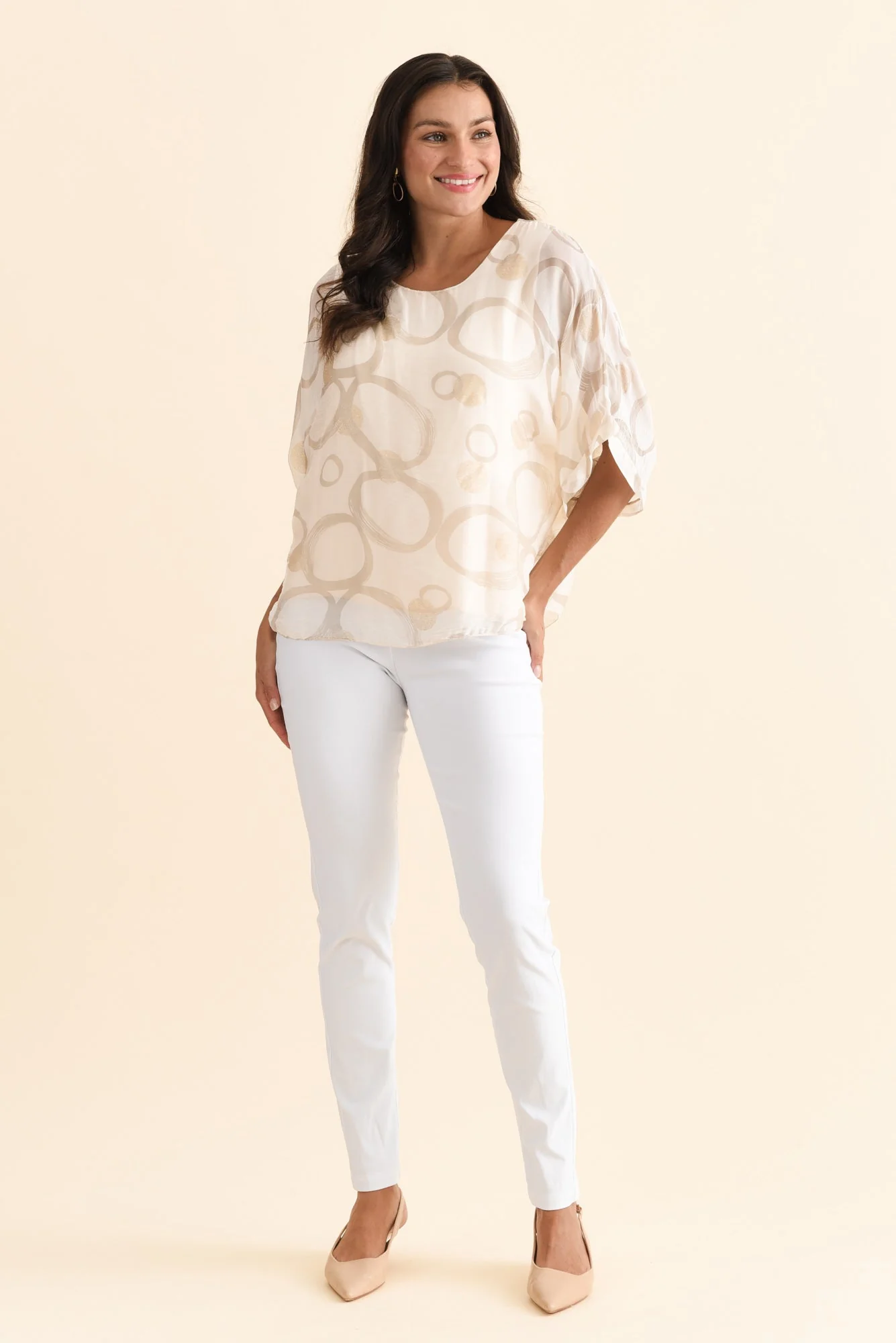 Olympia White Straight Pants - Image 8