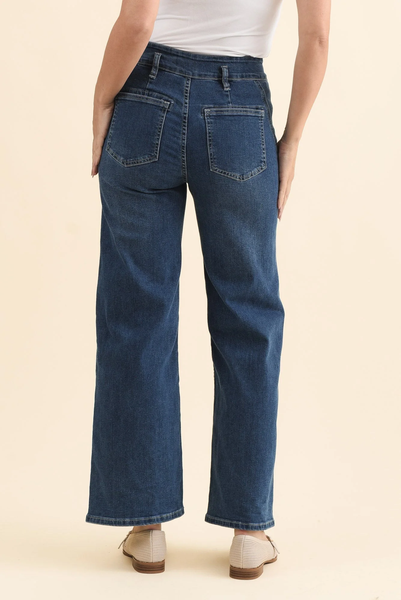 Orwell Mid Blue Straight Leg Jeans - Image 5