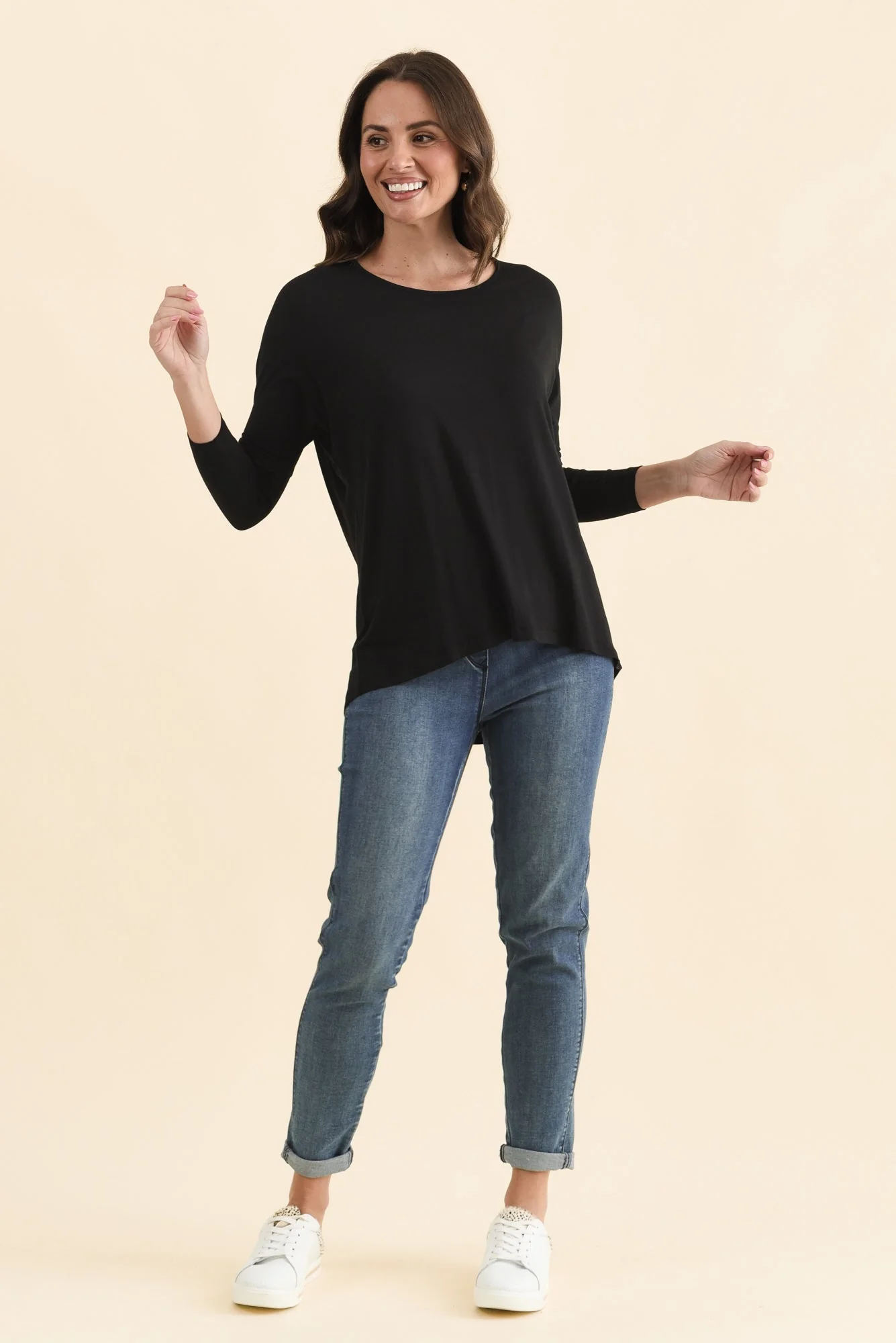 Prado Black Batwing Top - Image 6
