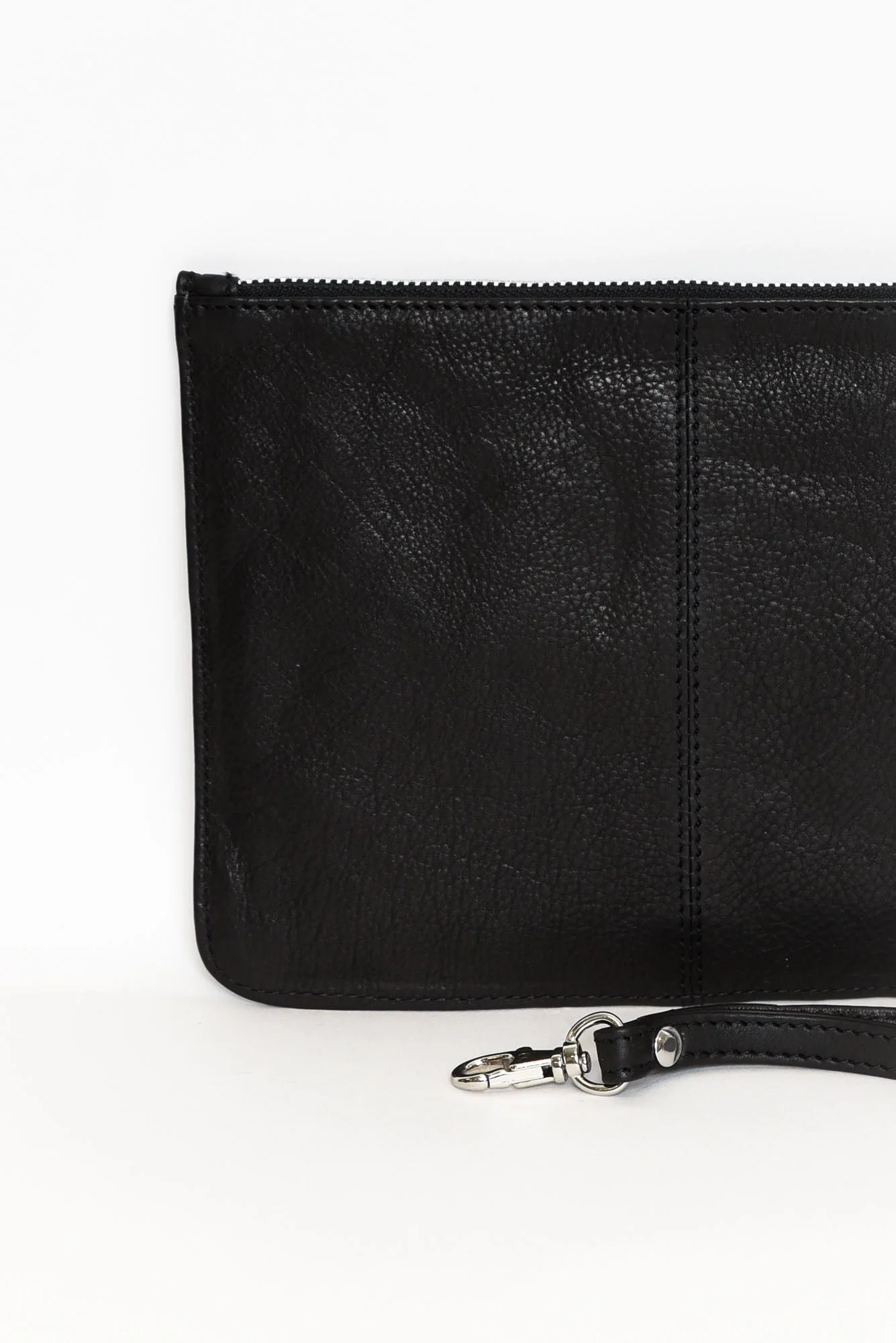 Queens Black Leather Clutch - Image 5