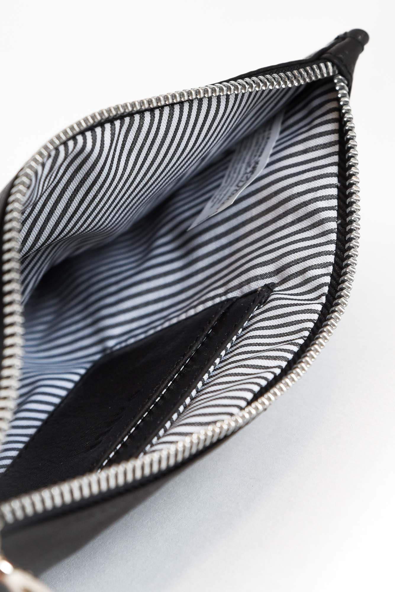 Queens Black Leather Clutch - Image 6
