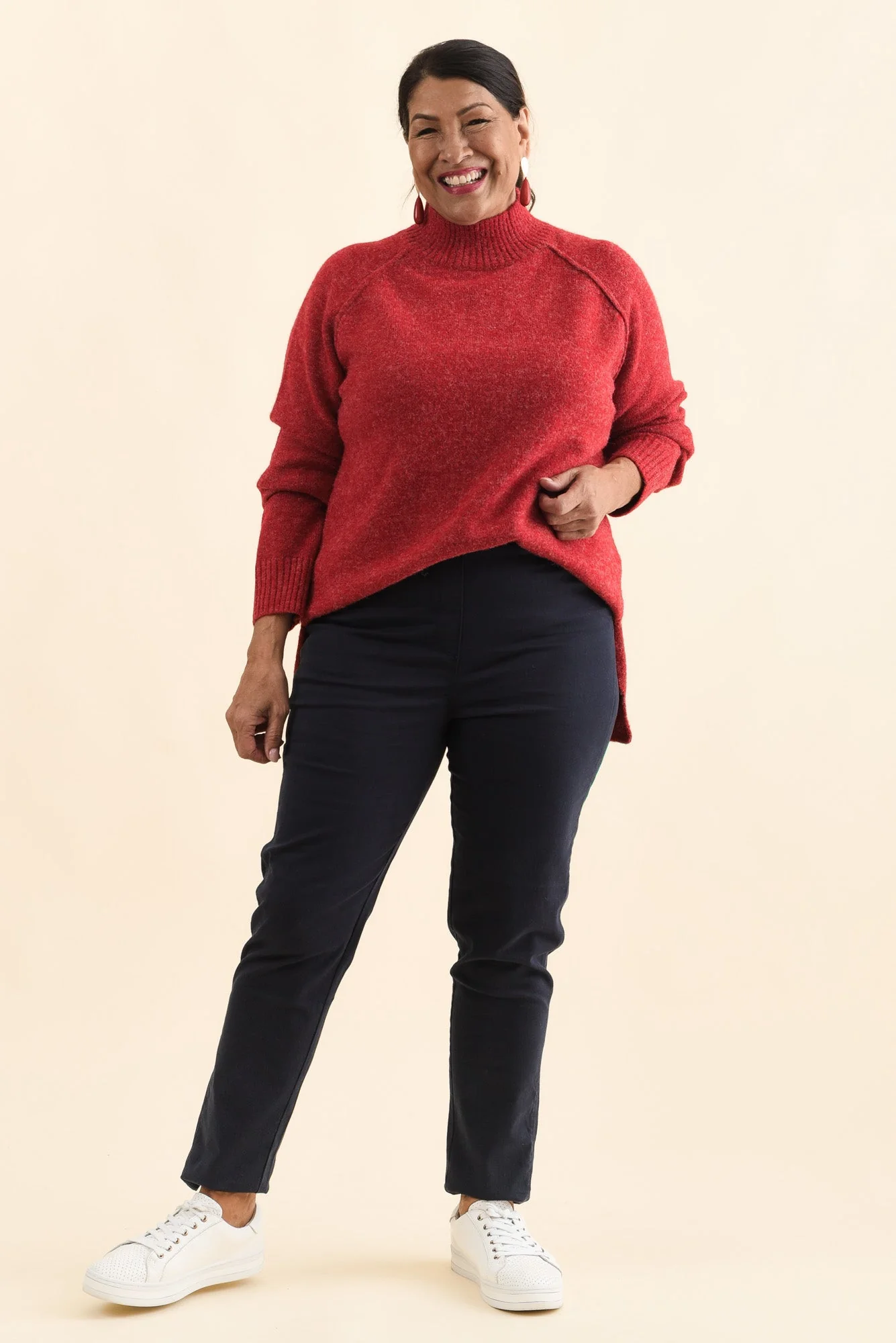 Reed Navy Stretch Cotton Pants - Image 9