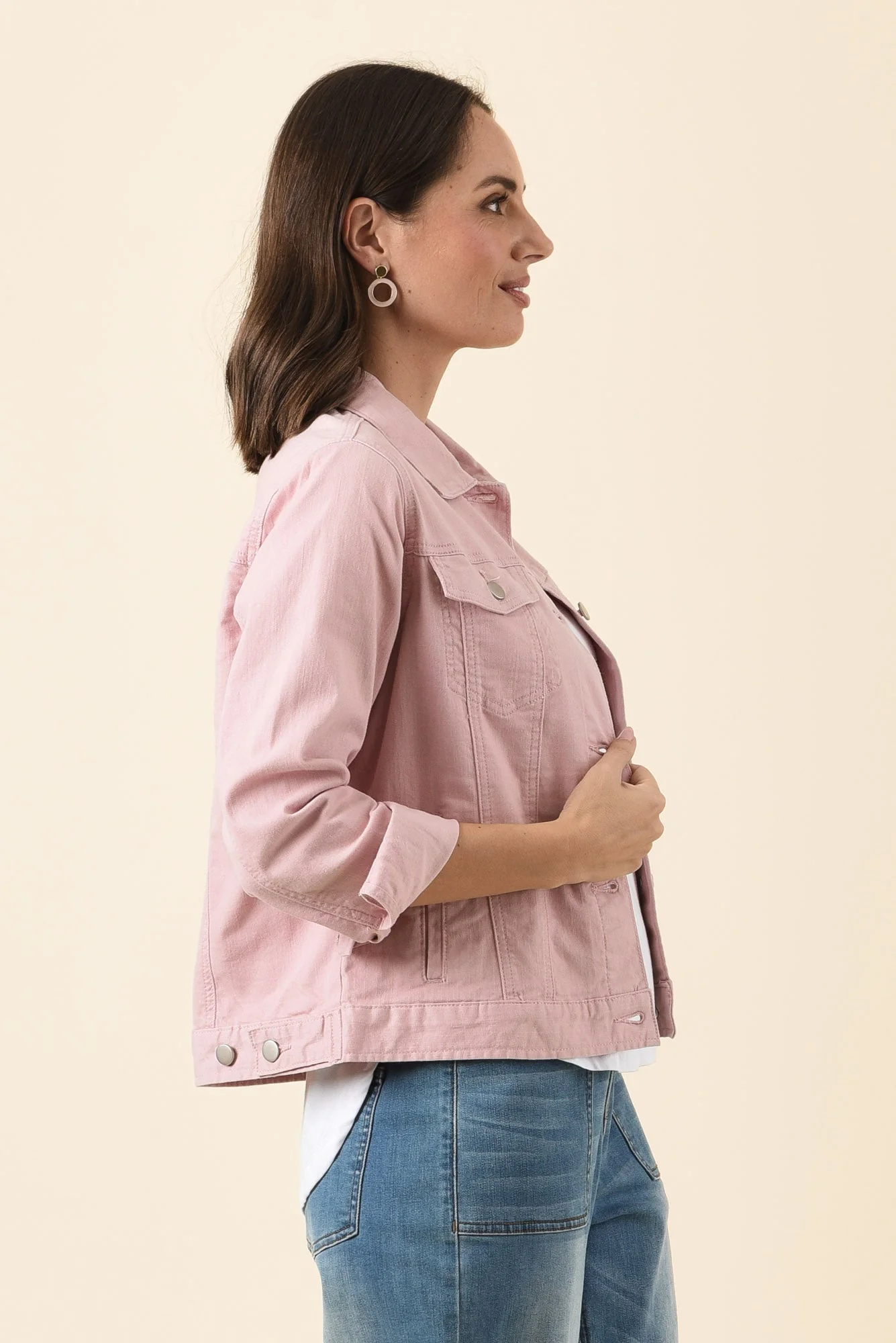 Siobhan Blush Stretch Jacket - Image 4