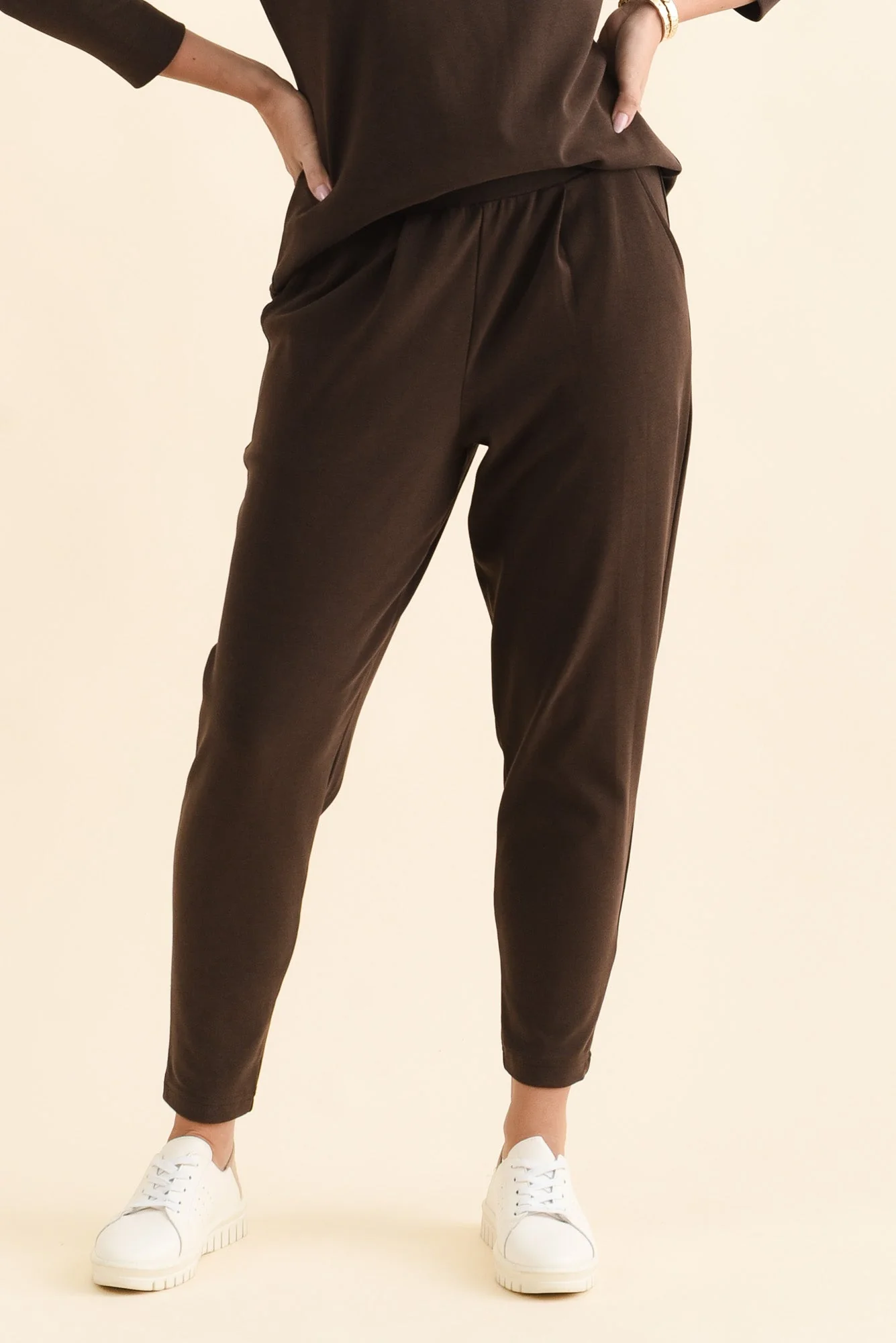 SuedeLuxe Chocolate Pocket Pants - Image 2