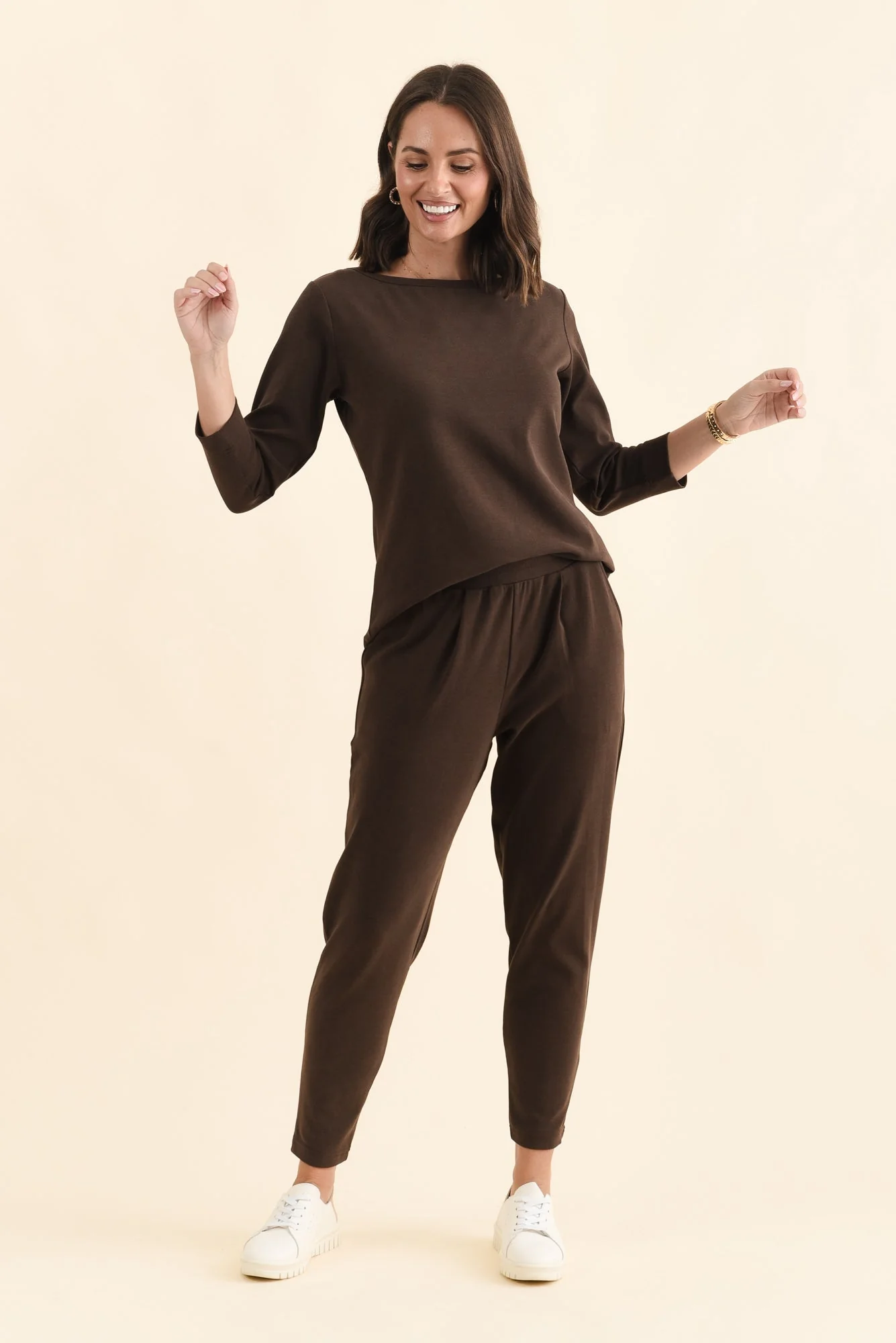SuedeLuxe Chocolate Pocket Pants - Image 7