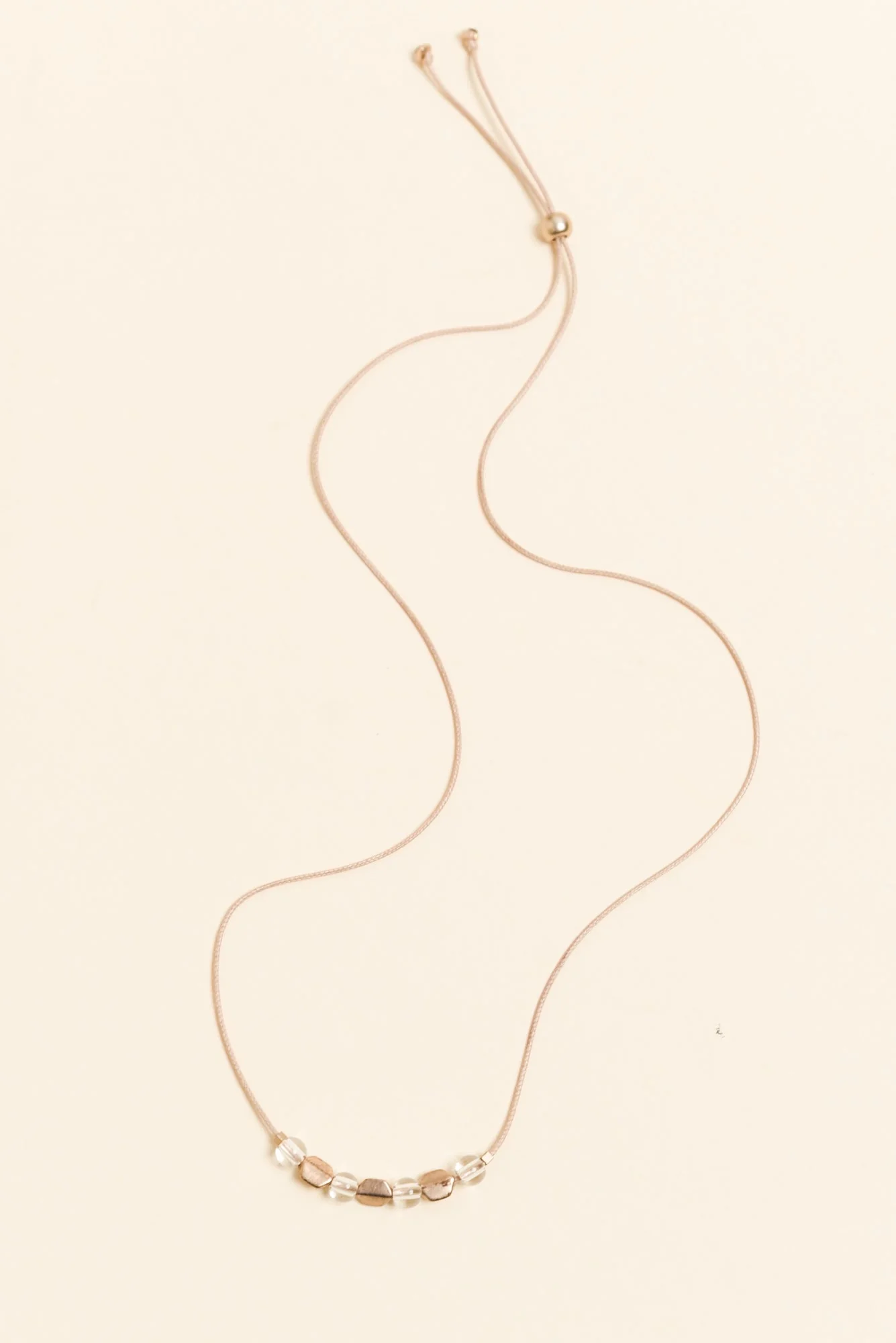 Sunita Gold Beaded Necklace