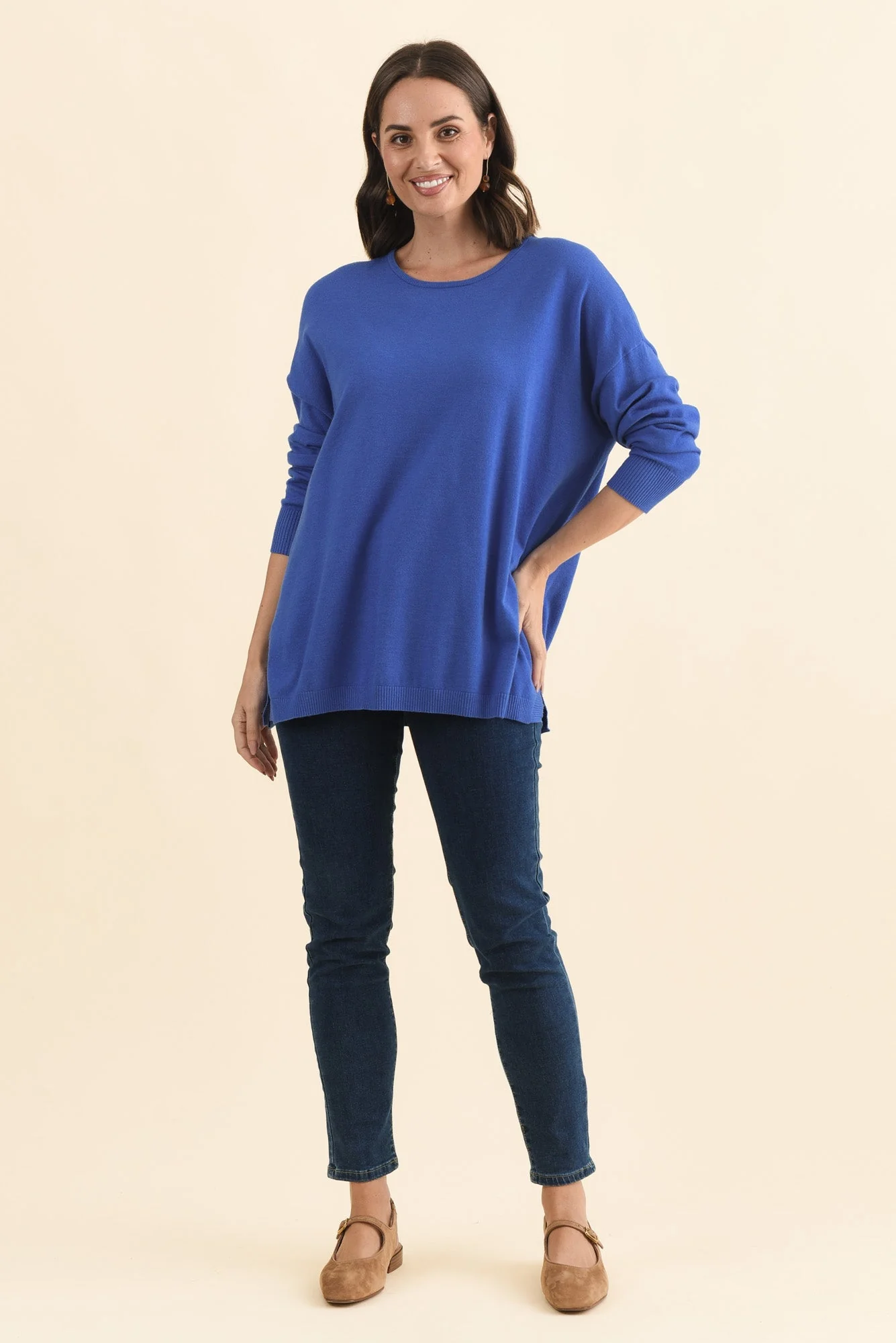 Tanner Cobalt Knit Jumper - Image 7