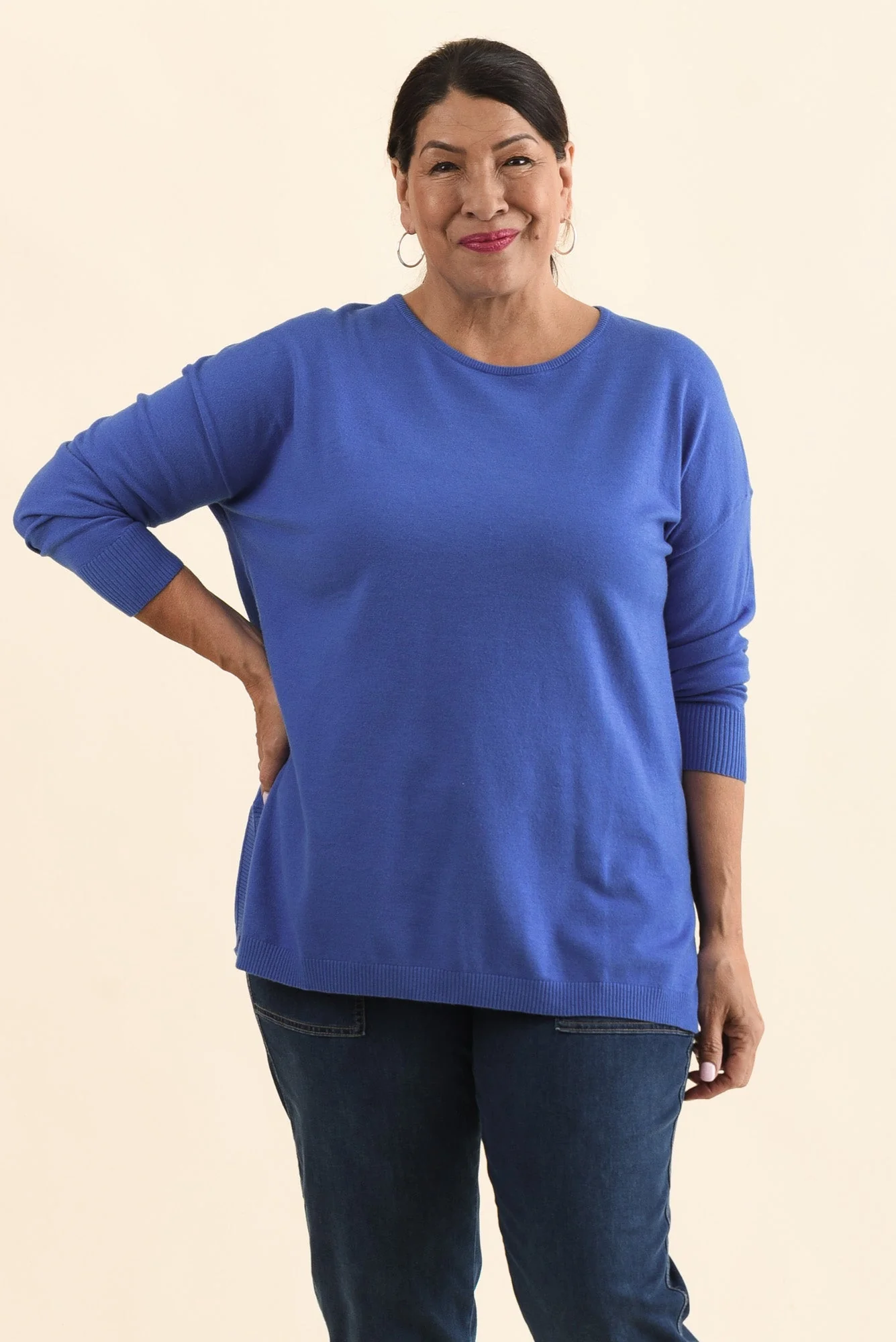 Tanner Cobalt Knit Jumper - Image 8