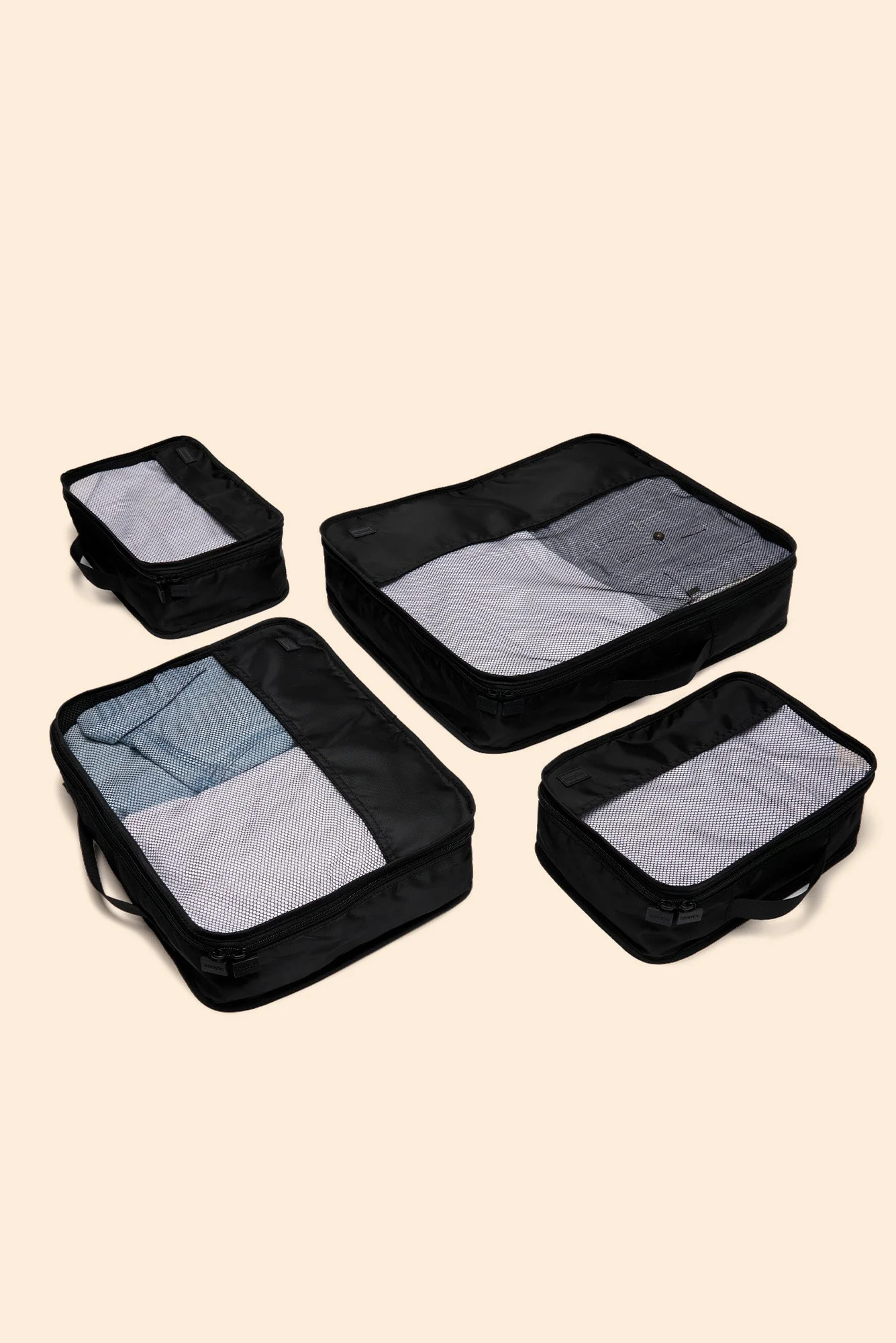 Tessa Black Packing Cube 4 Pack