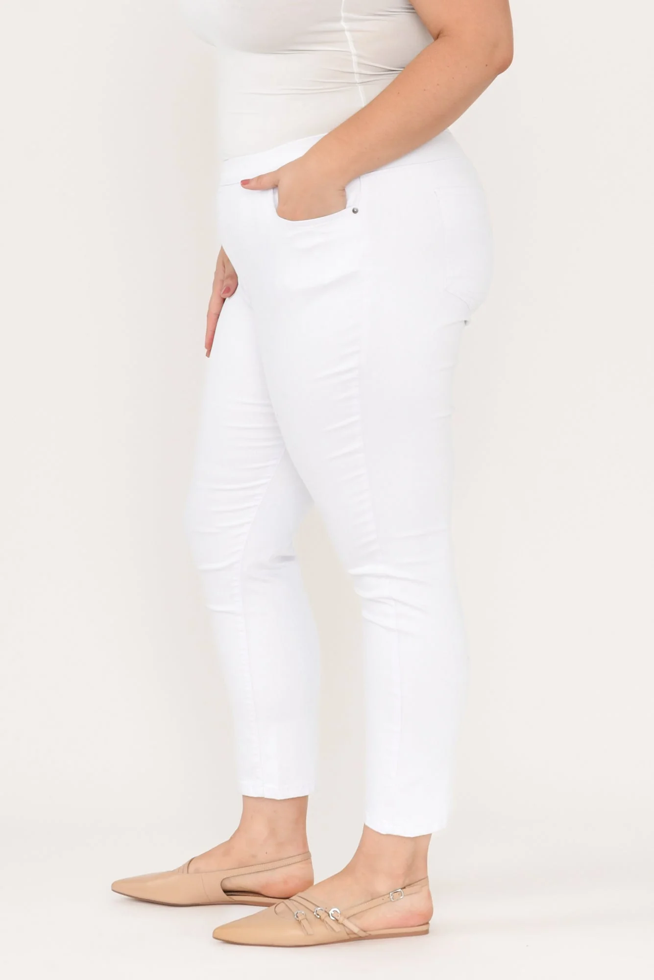 Zadie White Stretch Jeans - Image 8