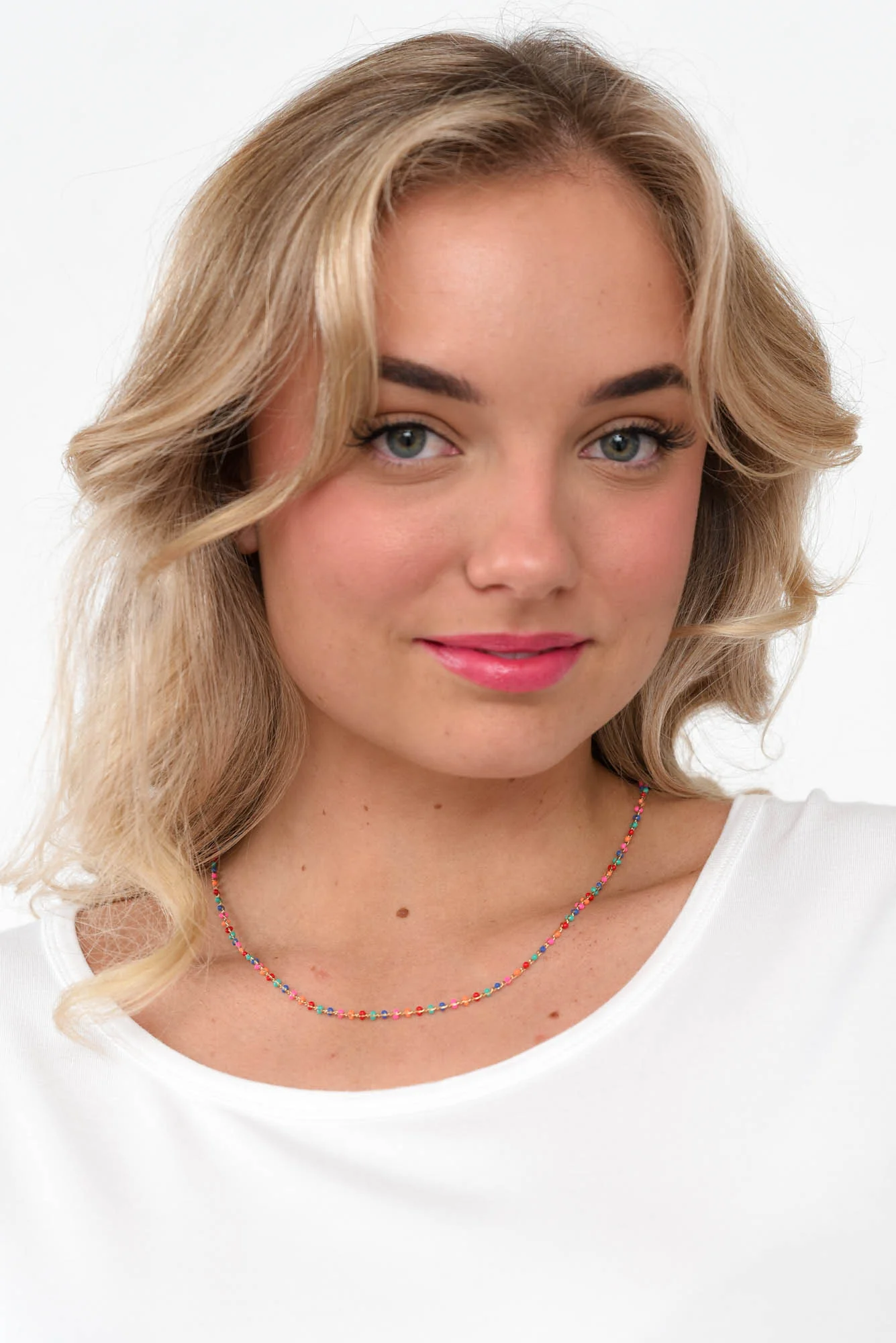 Ziva Multi Festive Beaded Necklace - Image 2